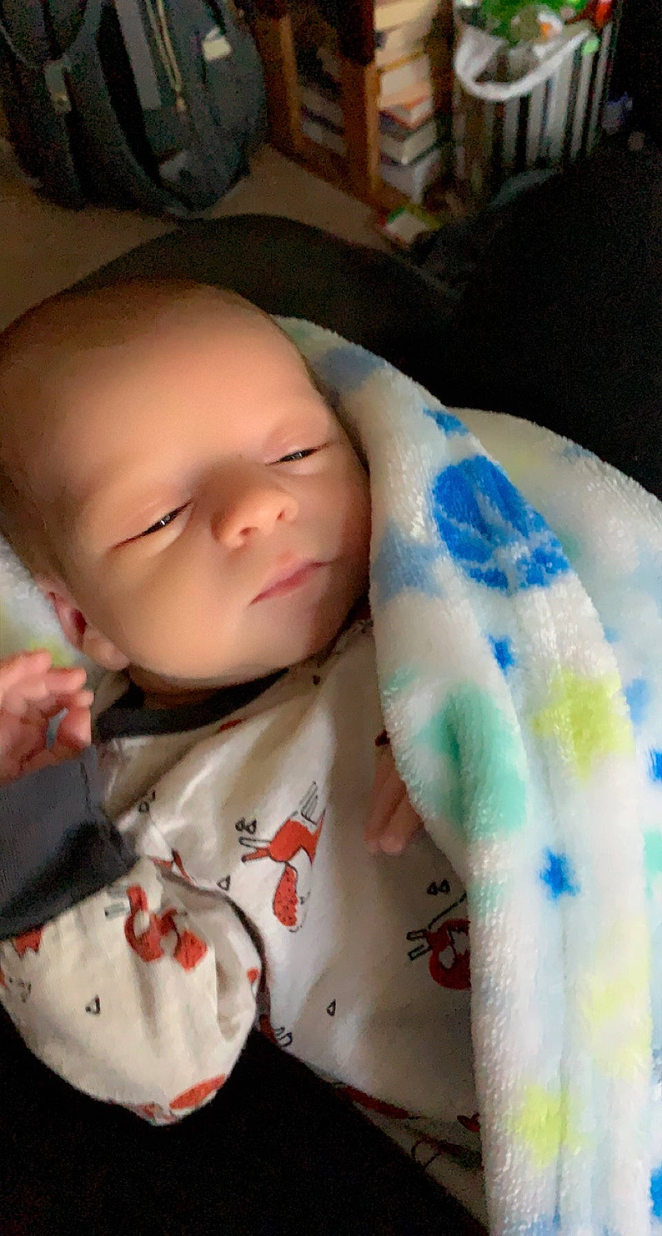 Cameron joined the competition — help win amazing prizes! baby, baby_toddler_clothing, bib, cheek, chin, dress, eye, face, facial_expression, hairstyle, hand, head, headgear, human_body, iris, lip, nose, person, skin, sleeve