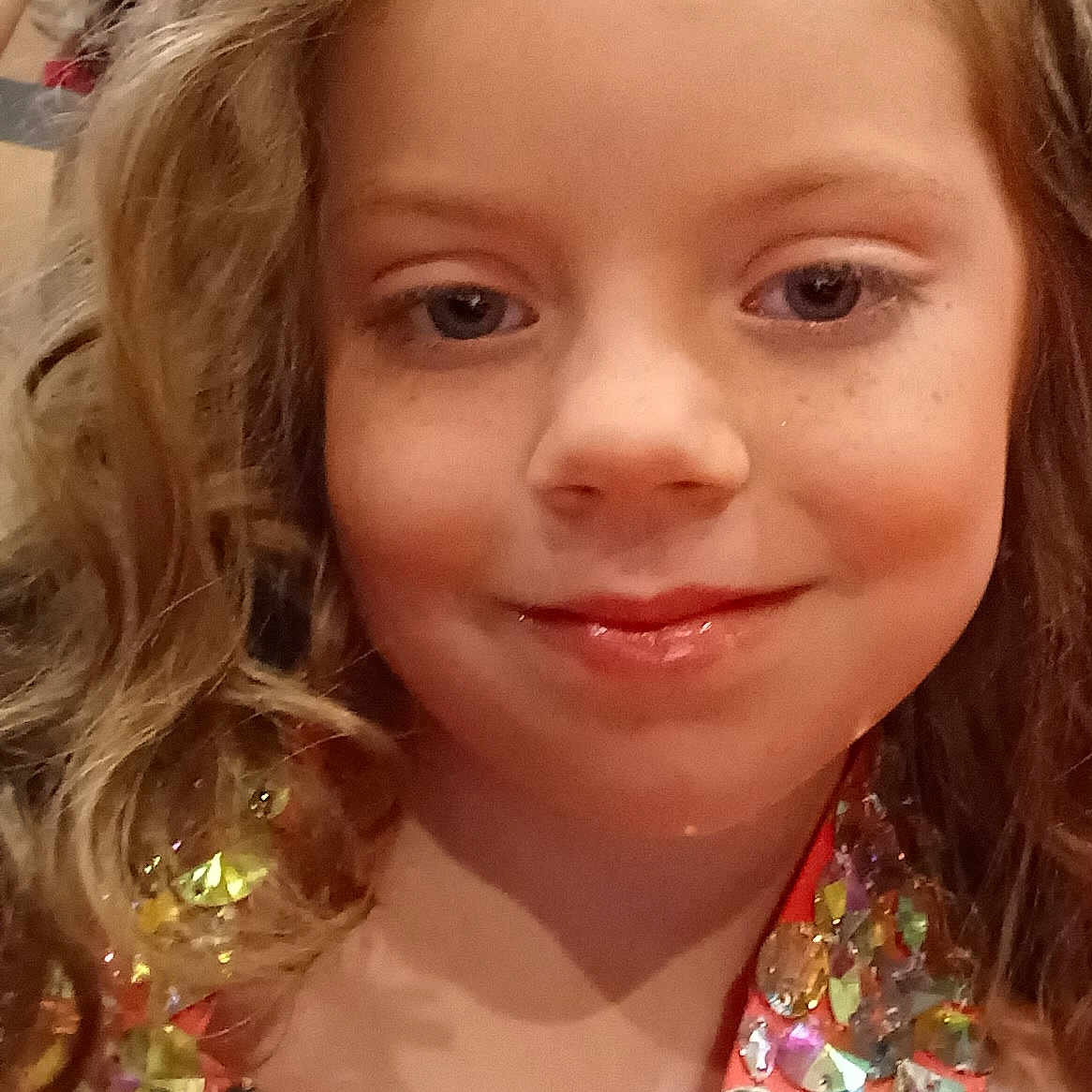 Aspen joined the competition — help win amazing prizes! accessories, blonde, bodypart, child, earring, face, female, girl, hair, happy, head, jewelry, mouth, necklace, person, photography, portrait, selfie, smile, teeth