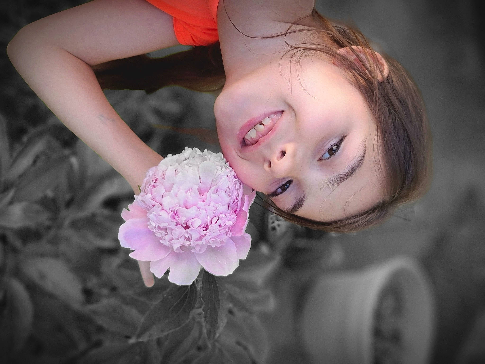 Faith joined the competition — help win amazing prizes! beauty, child, dress, eye, face, facial_expression, flash_photography, flower, fun, hair, happy, headgear, iris, joy, lip, person, petal, plant, rose, skin
