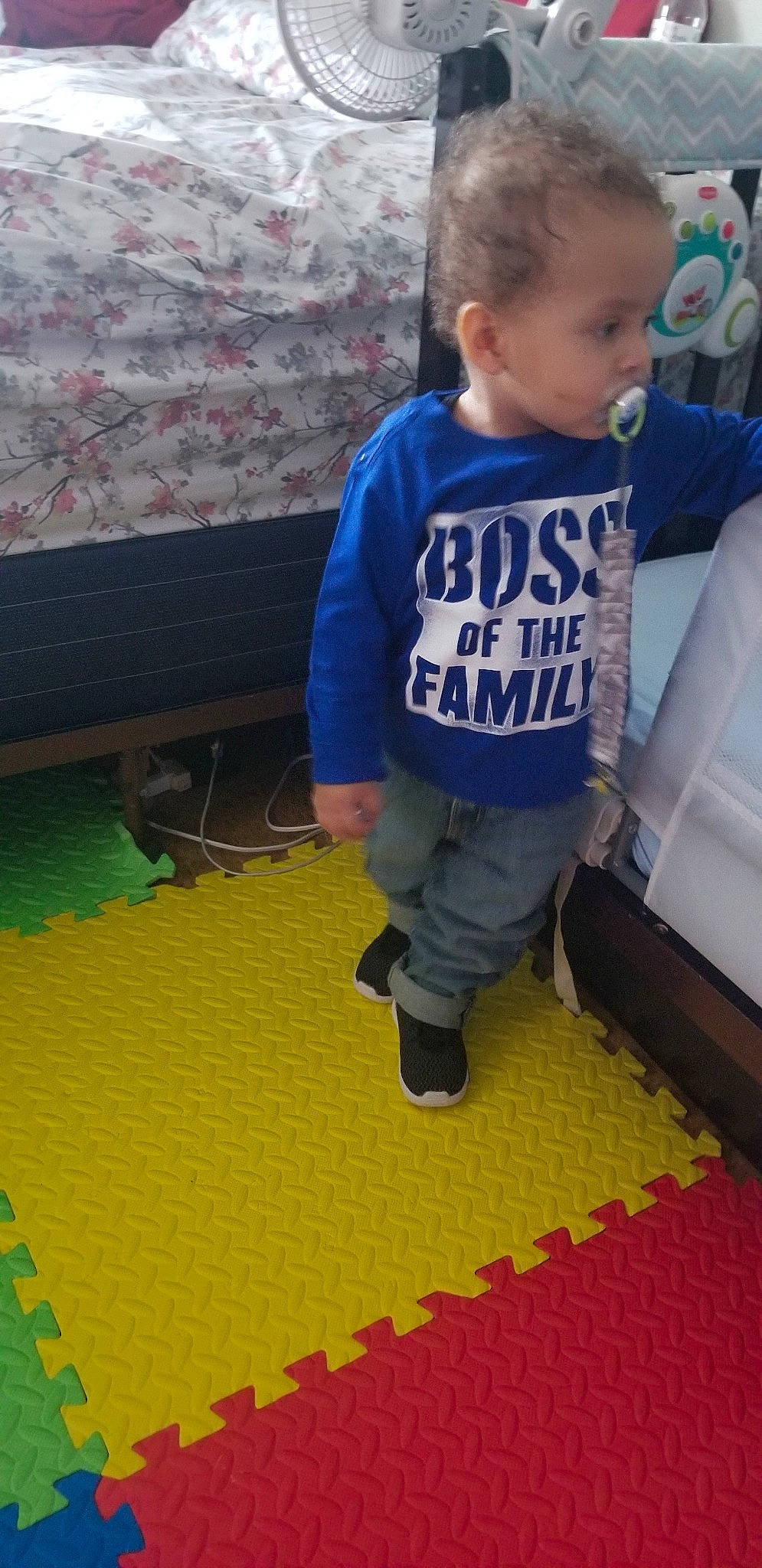 Esteban joined the competition — help win amazing prizes! baby, carpet, child, floor, flooring, joy, person, play, toddler