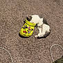 Pingles is registered to the contest to win money with this photo: kitten, sleeping, yellow_crocs, shoe, carpet, indoor, cute, pet, animal, small, cozy, resting, feline, decorations, footwear, soft_texture, relaxing, white_cable, blanket, floor