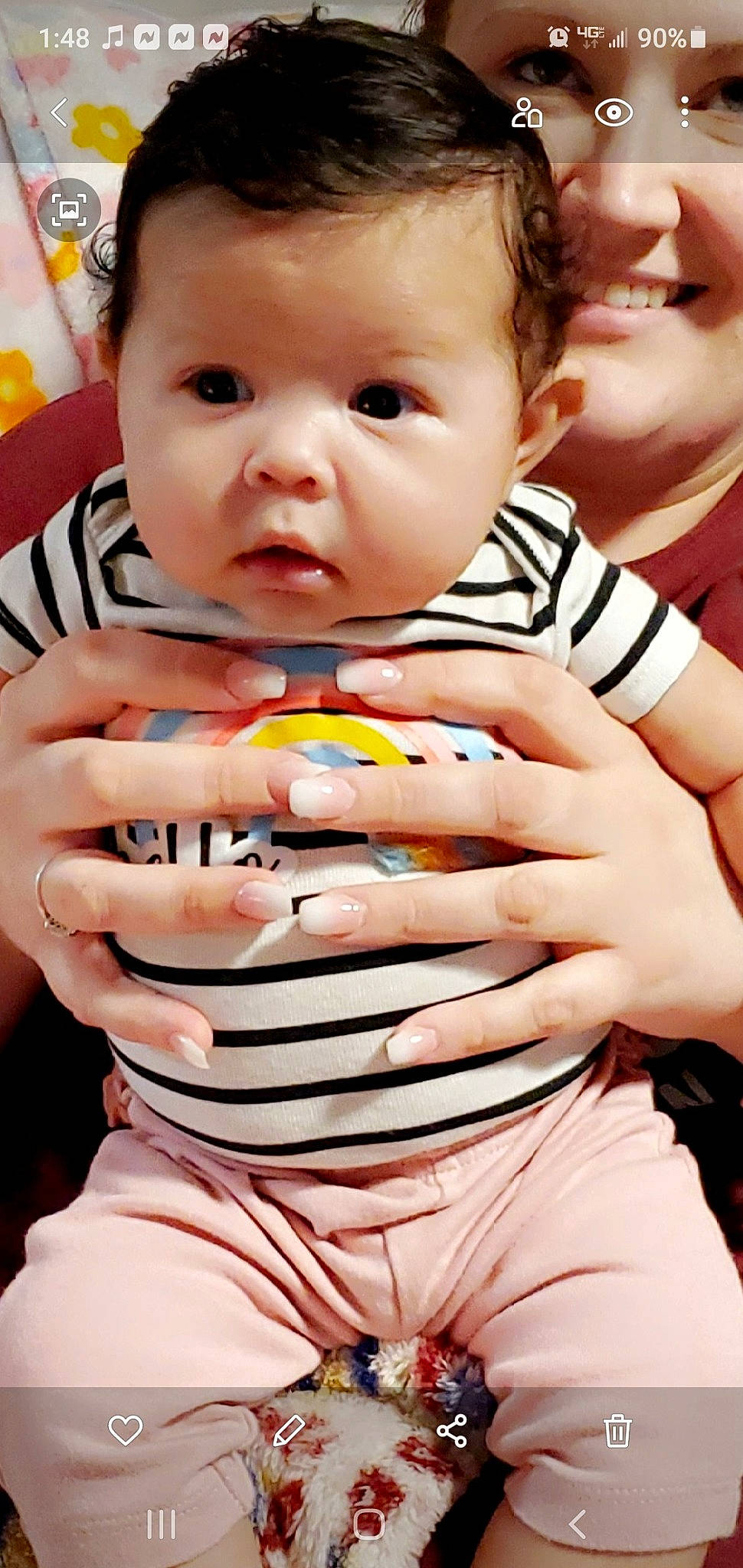 Justyce is registered to the contest to win money with this photo: baby, cheek, child, face, finger, hand, lip, mouth, nail, nose, person, skin, thumb, toddler