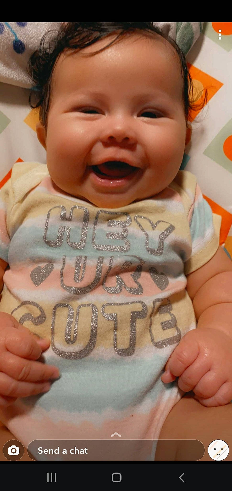 Justyce joined the competition — help win amazing prizes! baby, cheek, child, facial_expression, finger, mouth, nose, person, smile, toddler