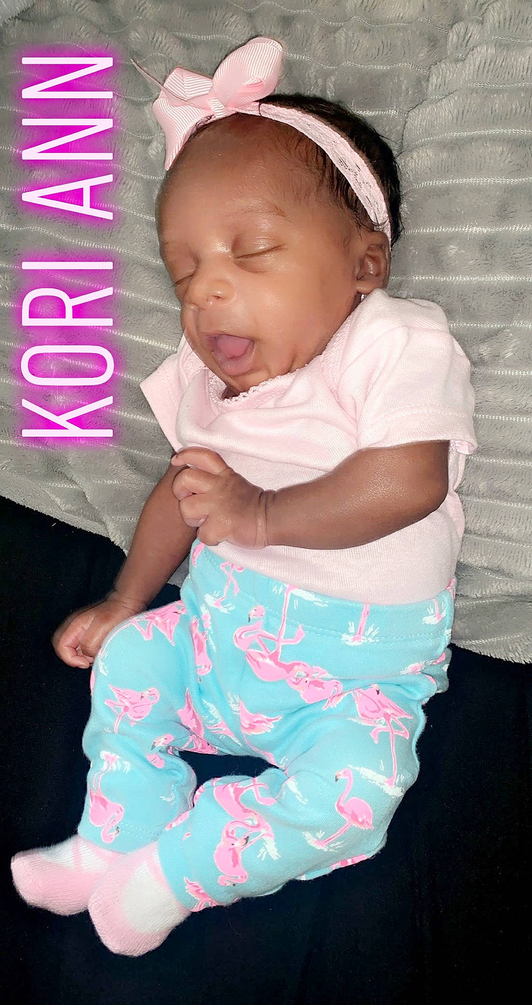 Kori is registered to the contest to win money with this photo: baby, baby_products, baby_toddler_clothing, cheek, child, headband, person, pink, product, skin, toddler