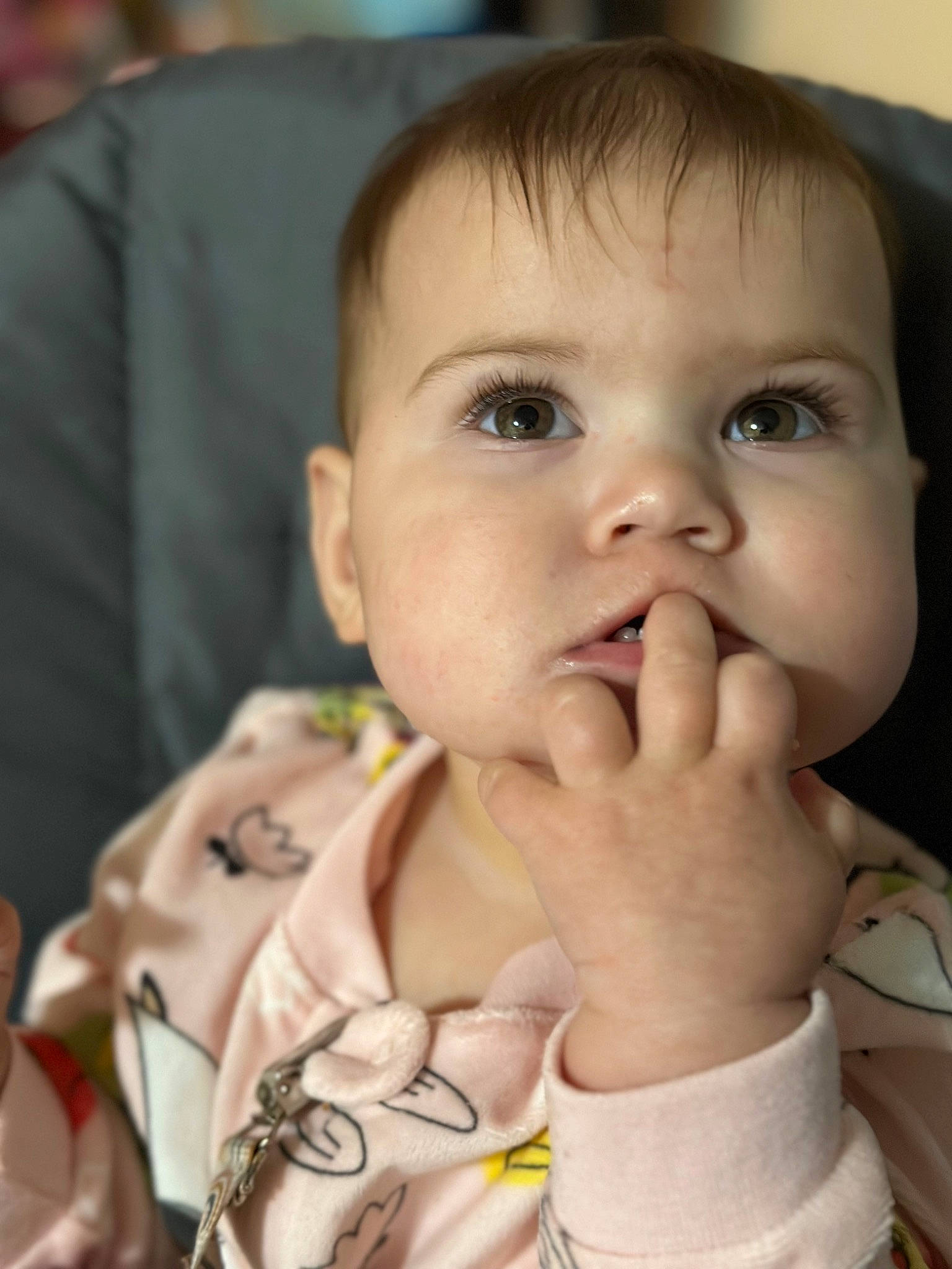 Olivia joined the competition — help win amazing prizes! baby, baby_toddler_clothing, cheek, child, chin, ear, eye, eyebrow, eyelash, finger, gesture, happy, iris, lip, mouth, nose, person, skin, sleeve, thumb