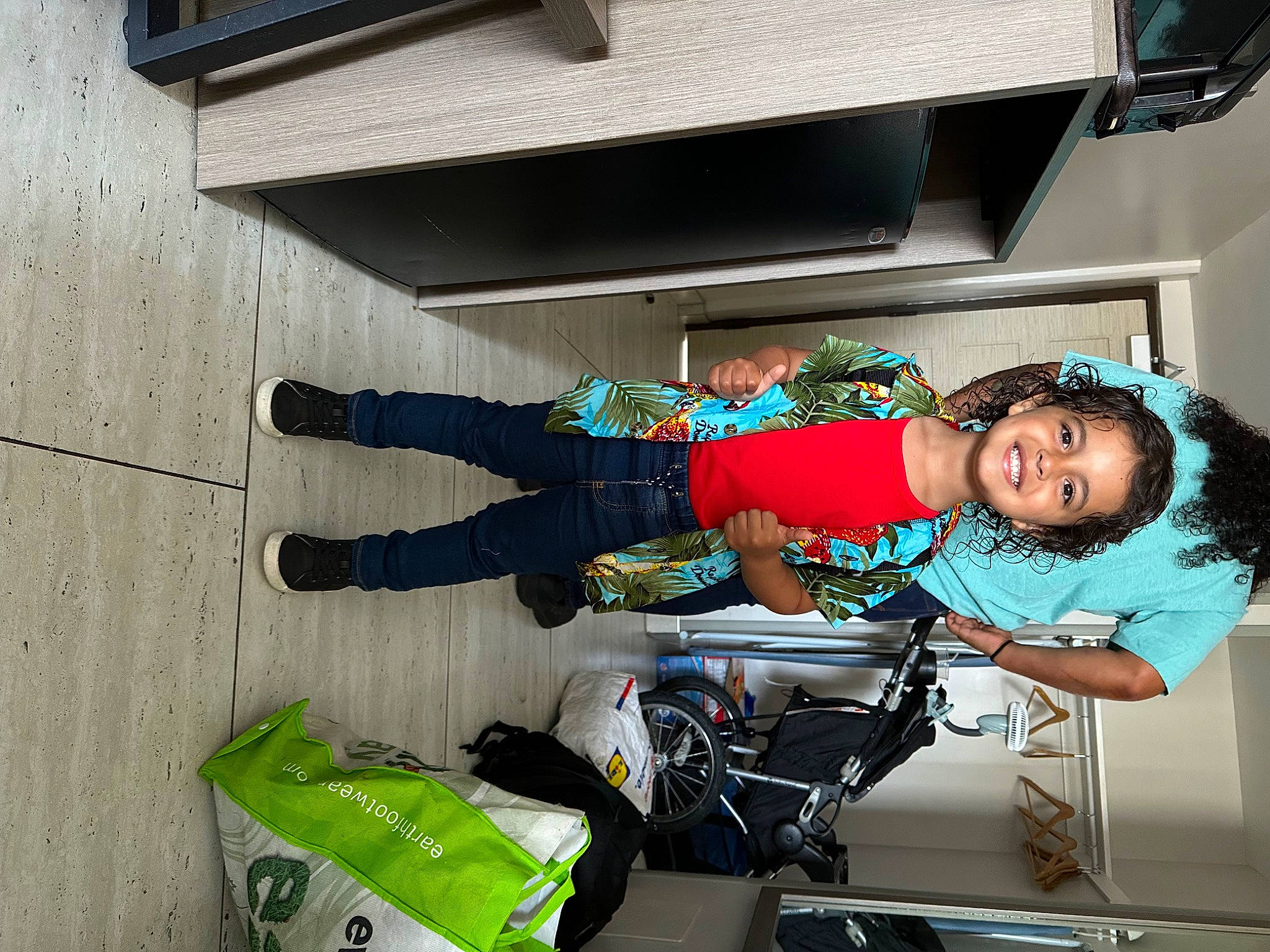 Jaidyn joined the competition — help win amazing prizes! baby_toddler_clothing, child, comfort, joy, leisure, person, personal_protective_equipment, recreation, smile, t_shirt, toddler, walking_shoe