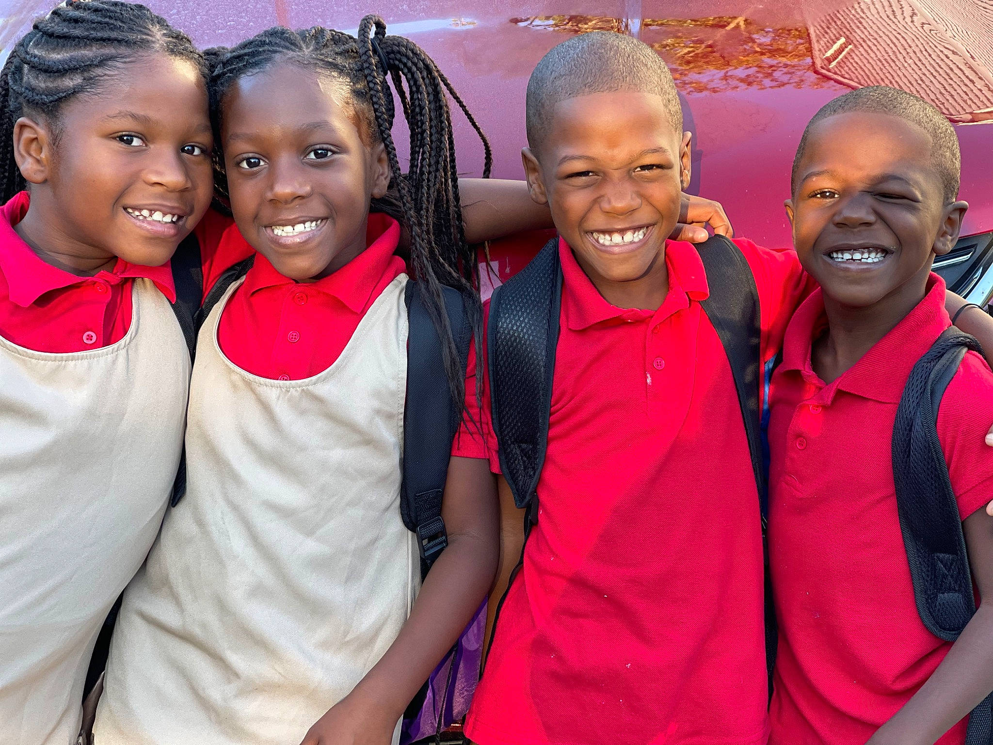 Unique joined the competition — help win amazing prizes! child, event, fun, happy, joy, laugh, leisure, magenta, necklace, person, pink, recreation, skin, smile, sports_uniform, sportswear, t_shirt, team, tradition, uniform