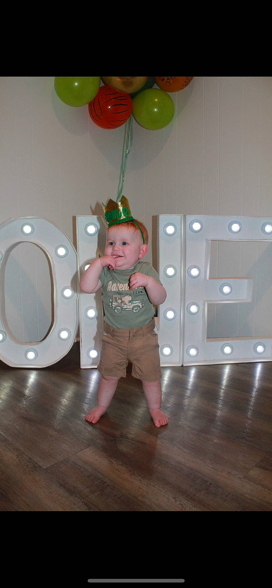 Knox joined the competition — help win amazing prizes! baby, baby_toddler_clothing, balloon, chest_of_drawers, child, circle, event, floor, flooring, fun, happy, hardwood, house, party_supply, person, play, room, toddler, wood, wood_flooring