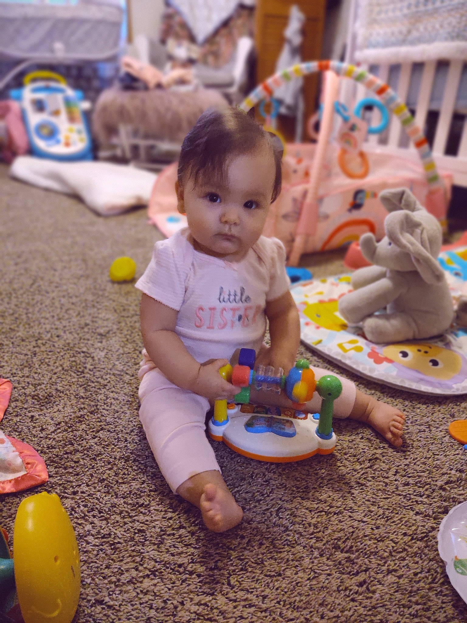 Aviana is registered to the contest to win money with this photo: baby, baby_playing_with_toys, baby_products, baby_toddler_clothing, baby_toys, child, event, fun, happy, leisure, party, person, play, recreation, sitting, summer, toddler, toy, vertebrate, wood