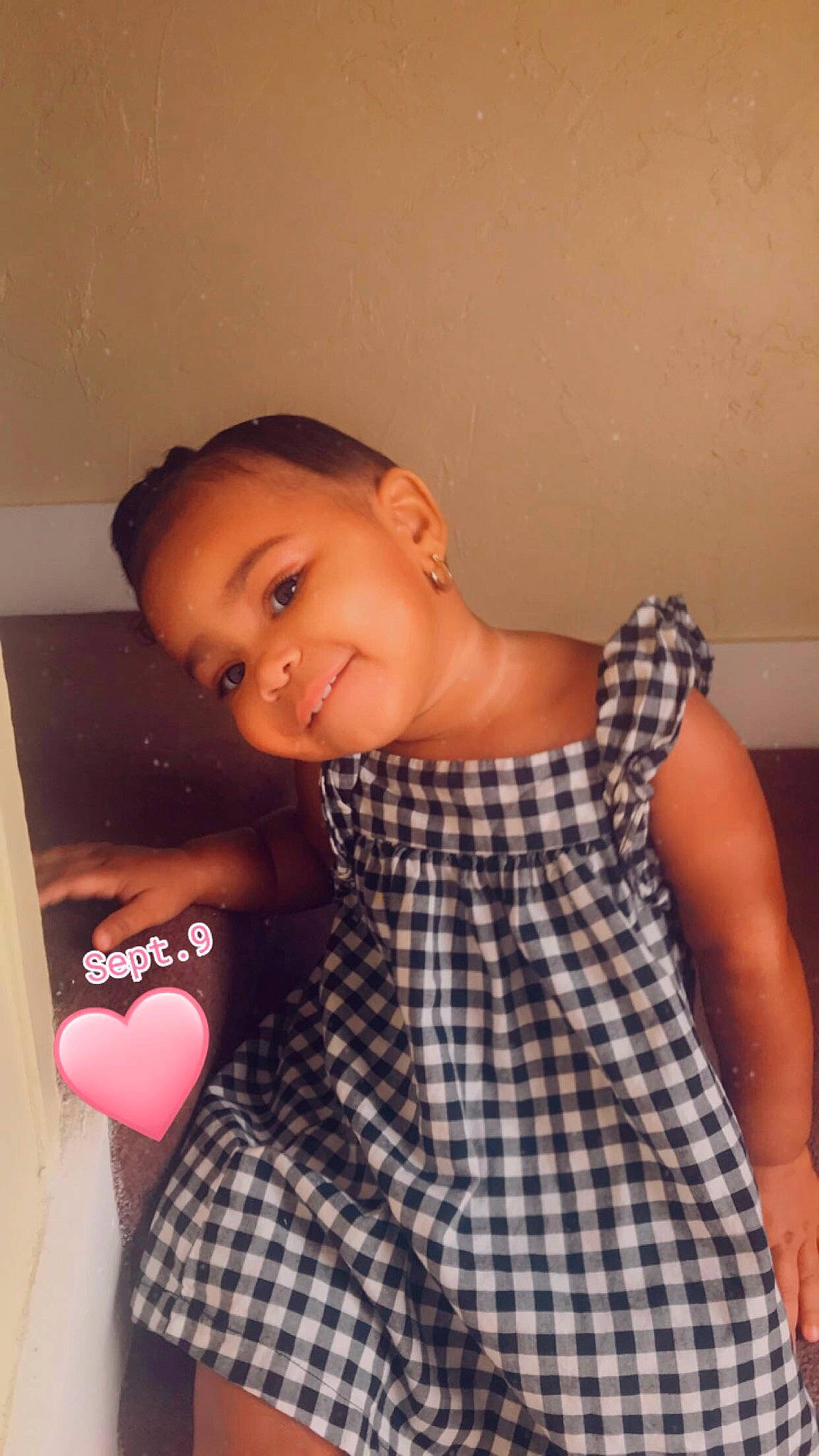 Melani joined the competition — help win amazing prizes! child, joy, neck, pattern, person, toddler