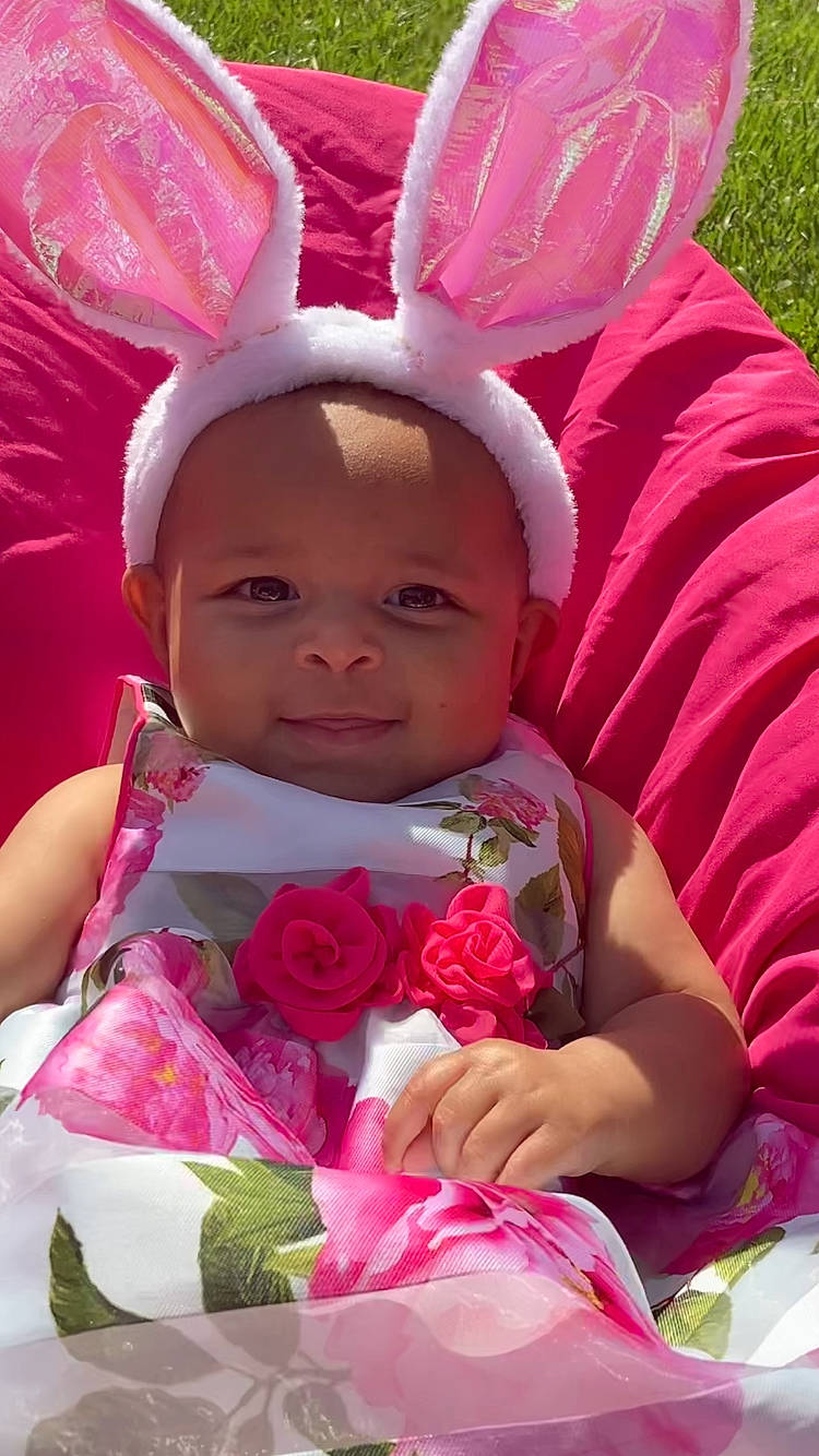 Kailynn joined the competition — help win amazing prizes! baby, baby_toddler_clothing, dress, eye, fun, happy, head, headgear, human_body, iris, lip, person, pink, plant, product, purple, red, skin, textile, toddler