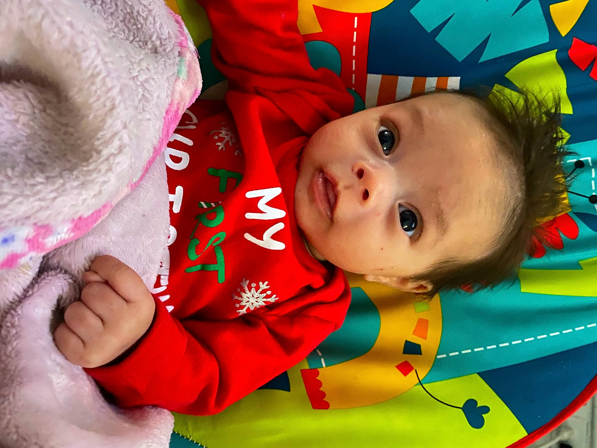 Adelyn is registered to the contest to win money with this photo: baby, baby_toddler_clothing, beauty, cheek, child, chin, close_up, facial_expression, happy, iris, leisure, nose, people, person, pink, product, skin, sleeve, textile, toddler