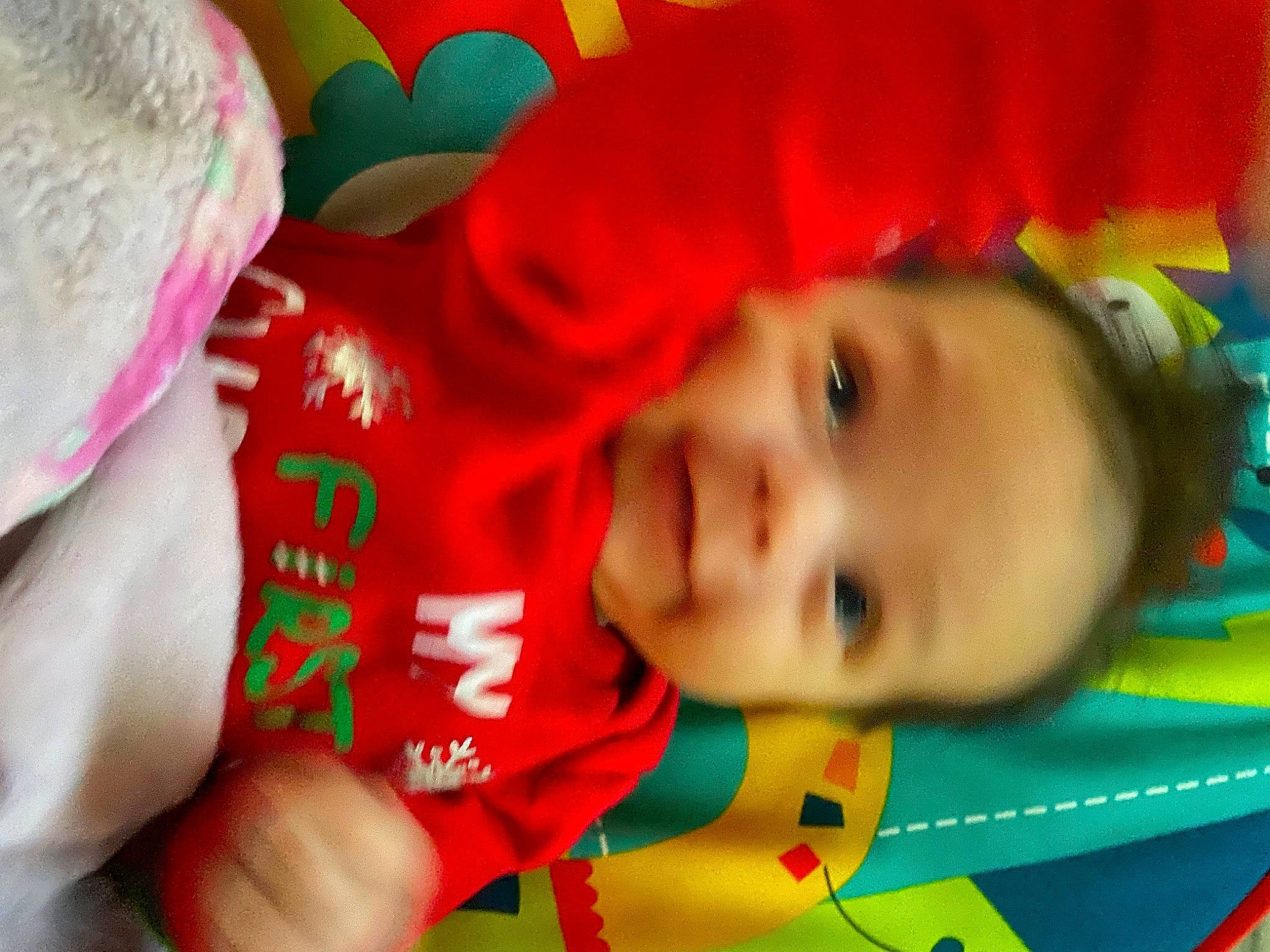 Adelyn joined the competition — help win amazing prizes! baby, baby_products, baby_toddler_clothing, carmine, cheek, child, christmas, event, fictional_character, fun, green, happy, holiday, joy, mouth, nose, person, play, red, skin