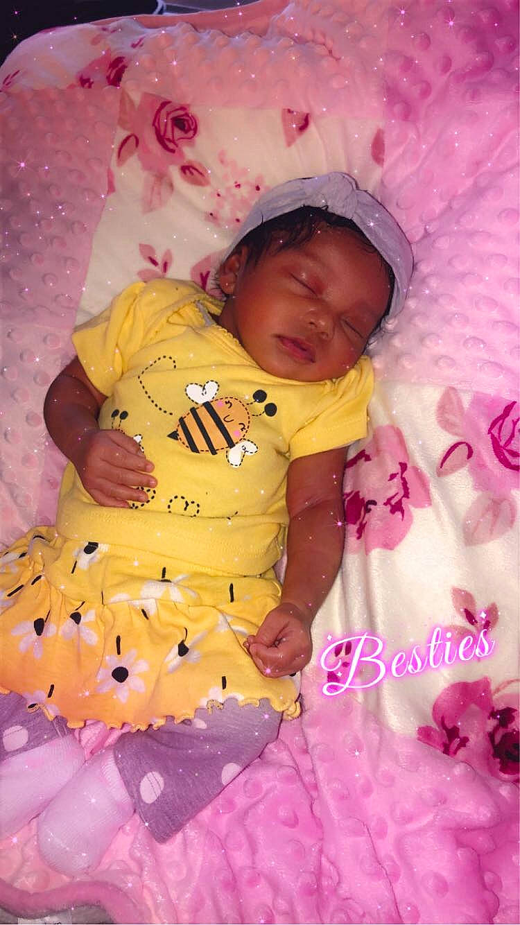 Kahlani joined the competition — help win amazing prizes! baby, baby_products, baby_sleeping, baby_toddler_clothing, child, costume, event, fun, happy, linens, magenta, pattern, peach, person, petal, pink, ruffle, sleeve, textile, toddler