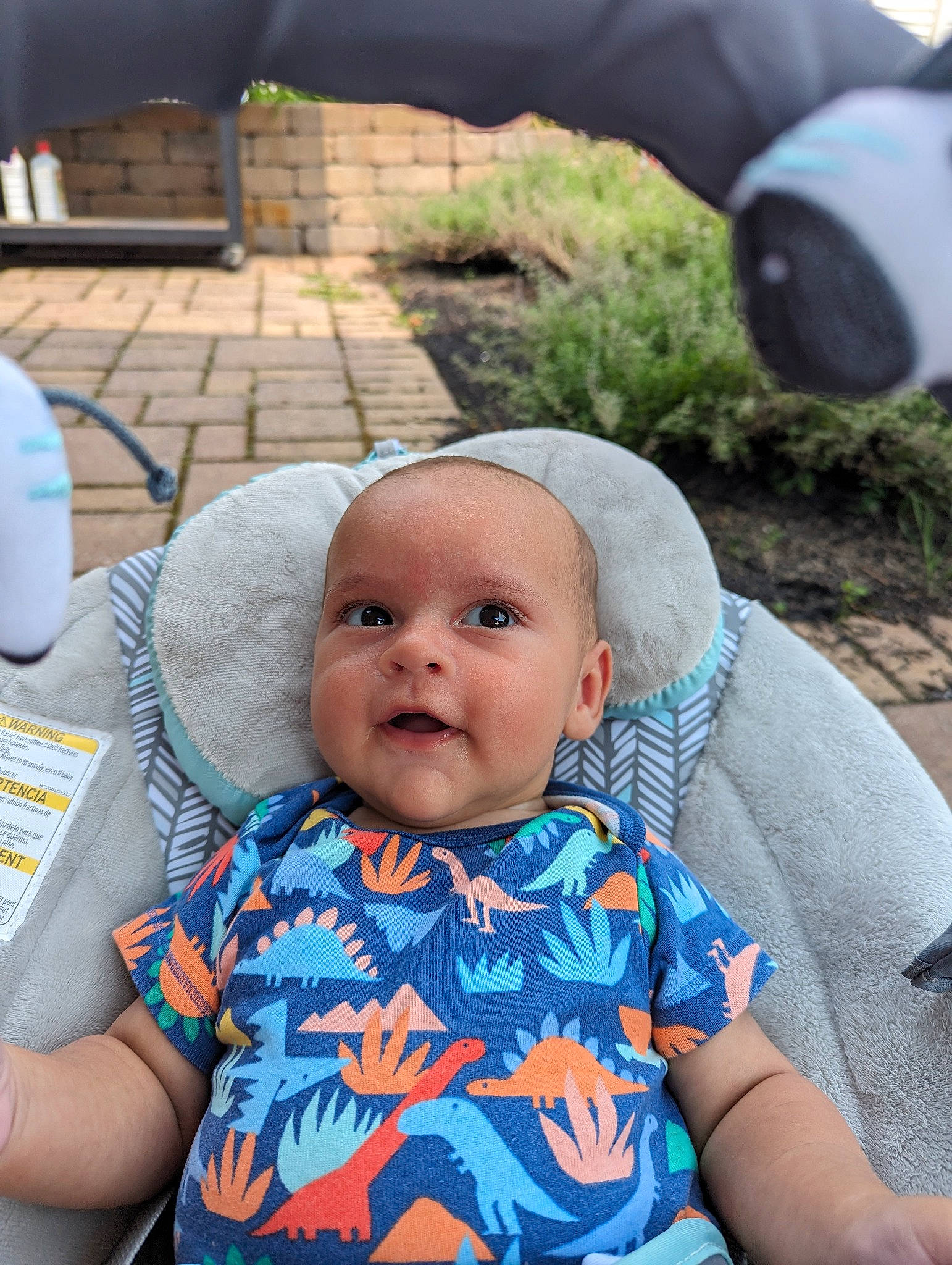 Liam joined the competition — help win amazing prizes! baby, baby_products, baby_toddler_clothing, cap, child, electric_blue, event, fashion_accessory, fun, grass, happy, leisure, people, person, recreation, sitting, skin, smile, toddler, vacation