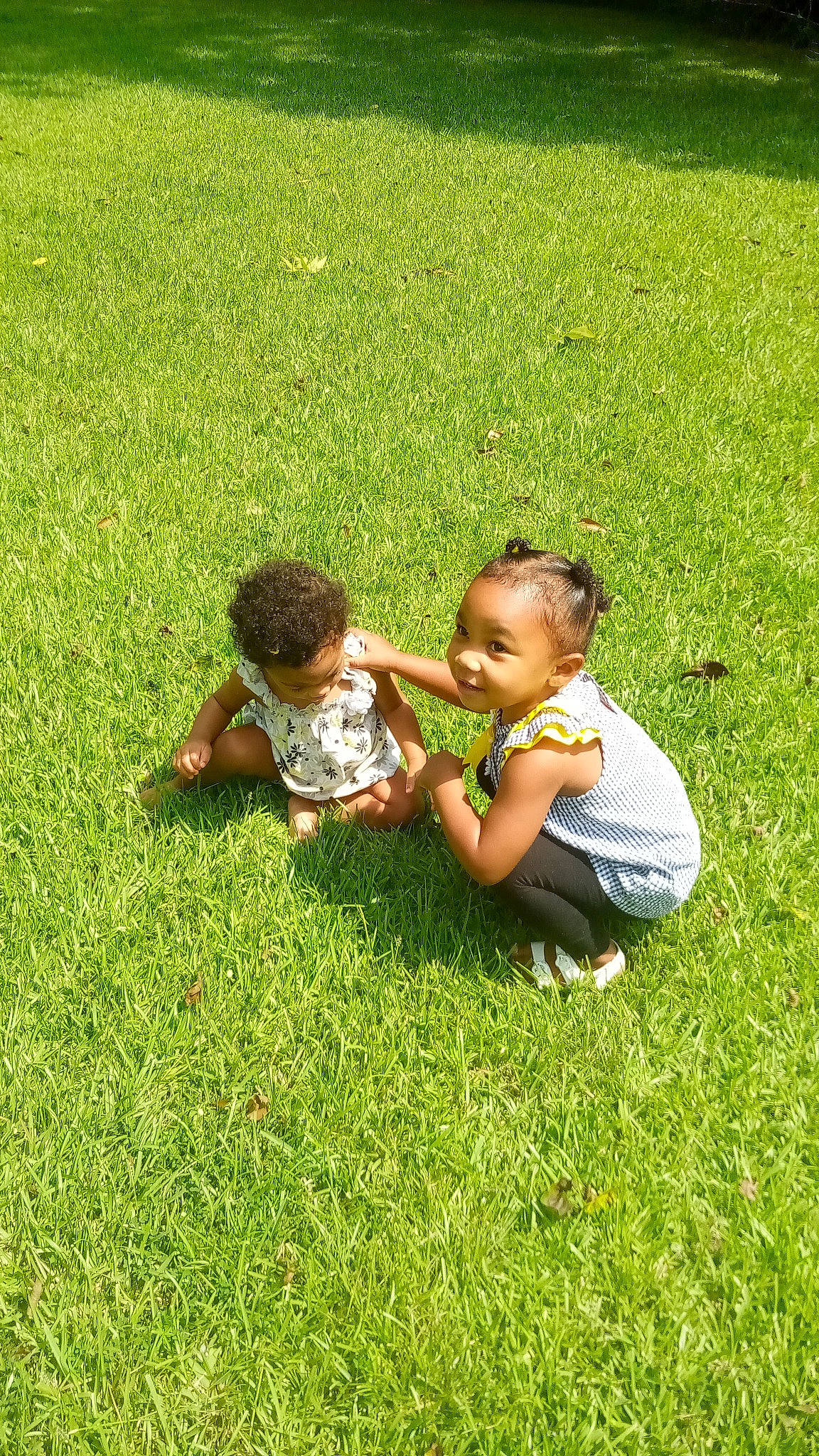 Mallori joined the competition — help win amazing prizes! baby, barefoot, child, foot, fun, garden, grass, grass_family, grassland, groundcover, happy, lawn, leisure, meadow, natural_environment, people_in_nature, person, plant, playing_with_kids, recreation