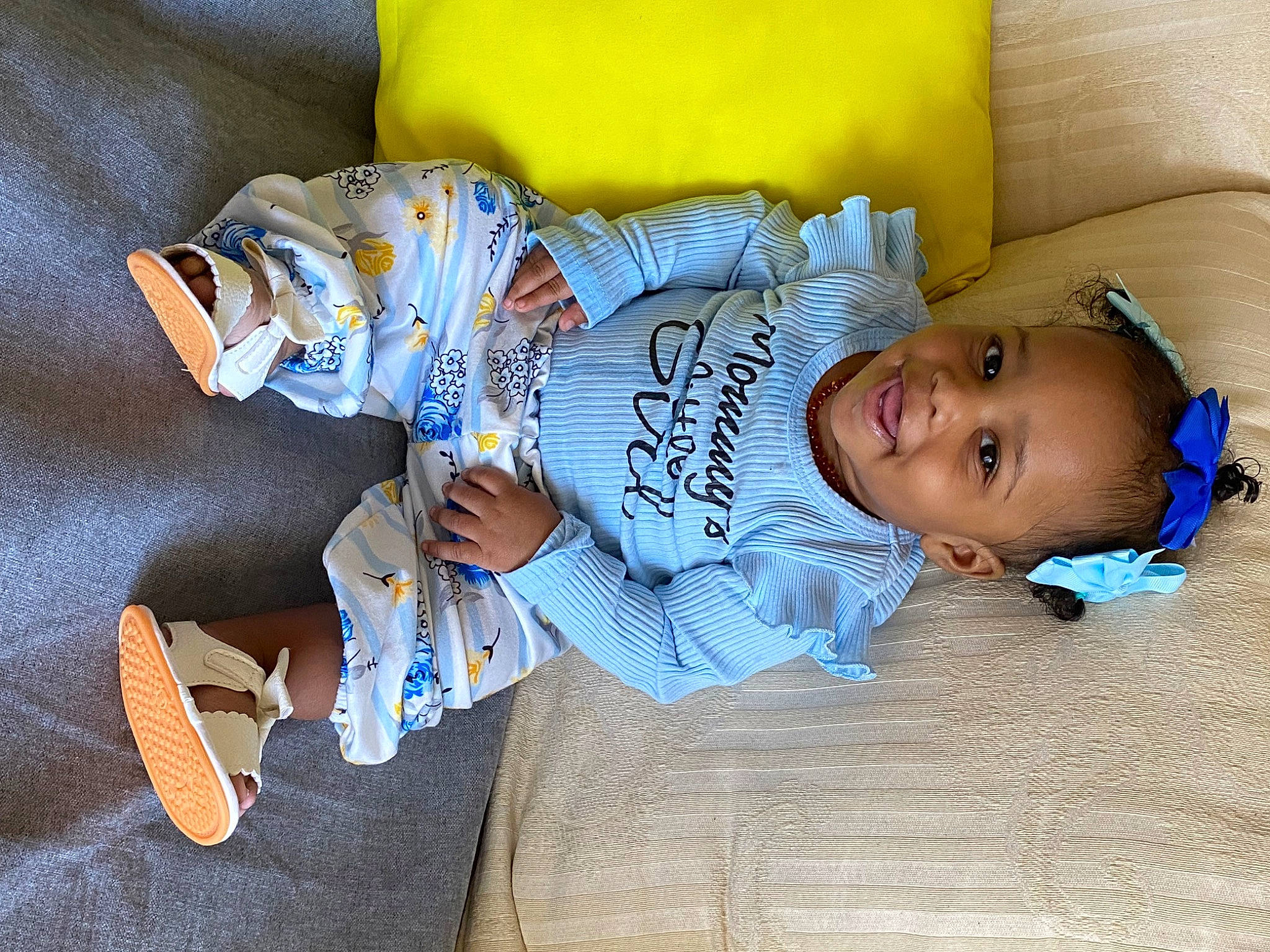 Trennedi is registered to the contest to win money with this photo: arm, baby, baby_products, baby_sleeping, baby_toddler_clothing, child, comfort, electric_blue, eye, fun, happy, head, human_body, joy, linens, mouth, person, room, sleeve, smile