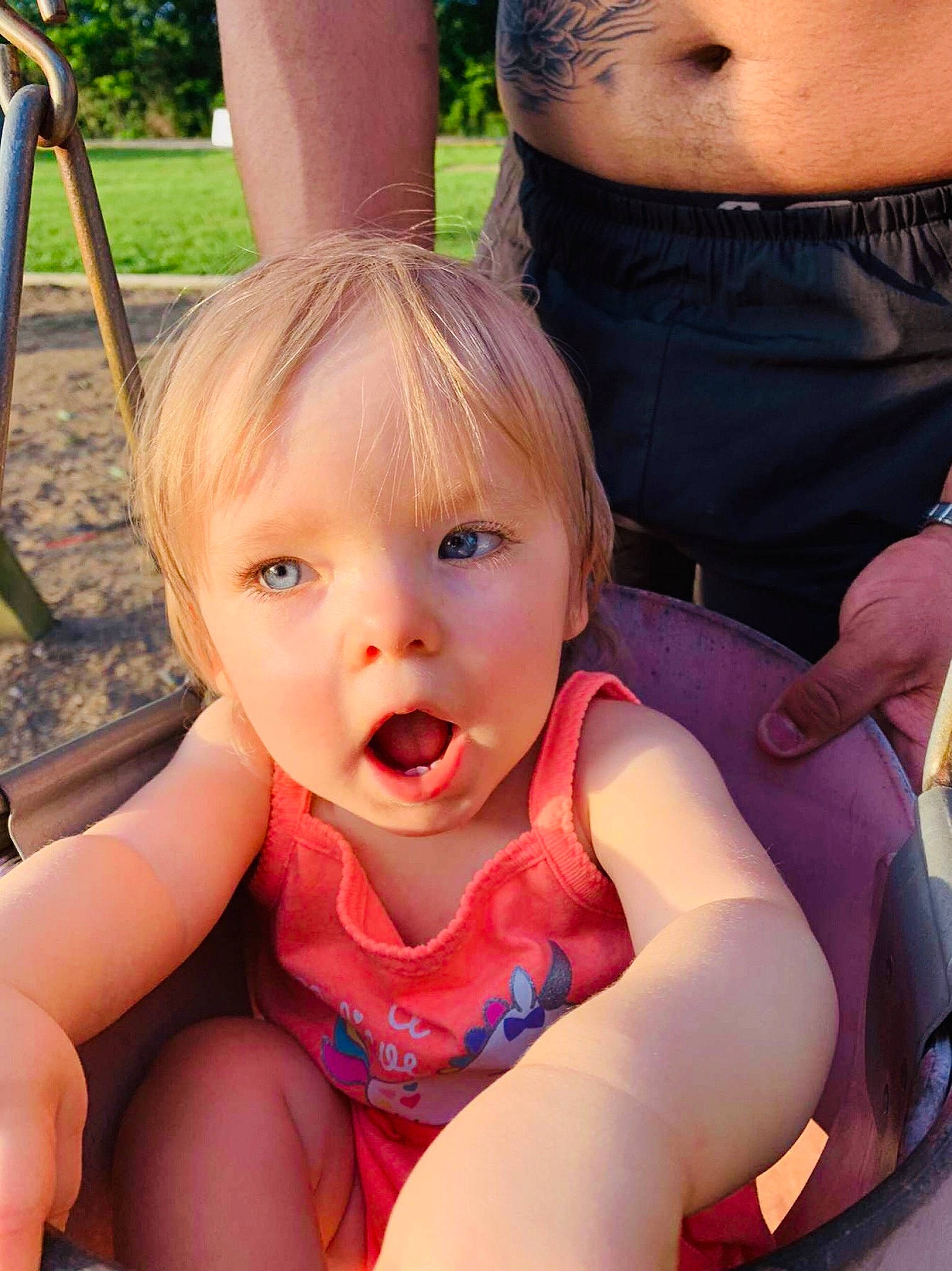 Joyce joined the competition — help win amazing prizes! baby, cheek, child, finger, fun, leg, leisure, mouth, neck, person, play, skin, summer, toddler, tongue, vacation