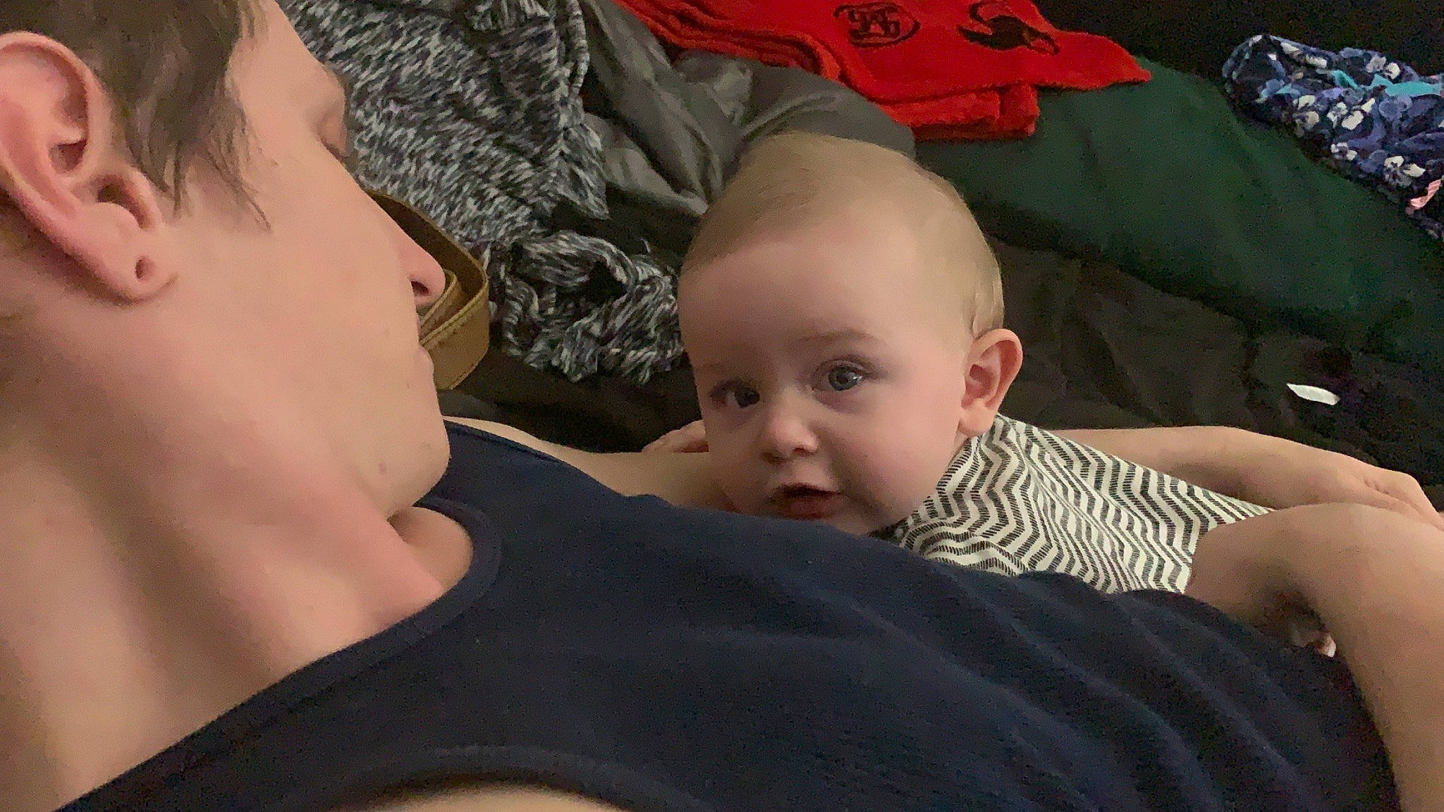 Laura is registered to the contest to win money with this photo: arm, baby, blond, cheek, child, ear, face, head, mouth, muscle, neck, nose, person, skin, sleep, toddler