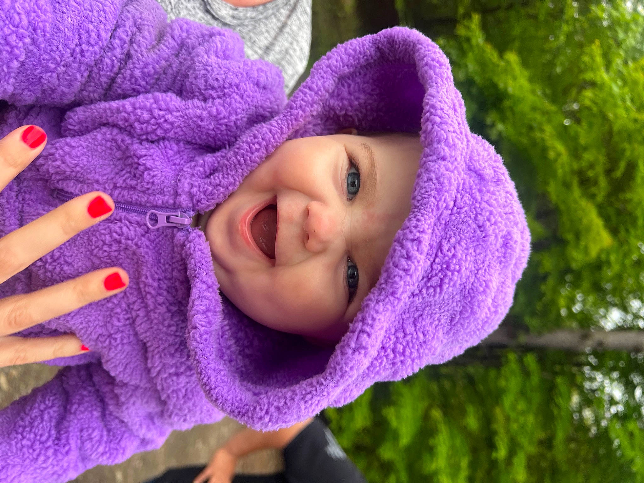 Ivey joined the competition — help win amazing prizes! cool, eye, face, flower, grass, happy, head, headgear, headwear, iris, lip, mouth, nose, outerwear, person, pink, plant, purple, skin, smile