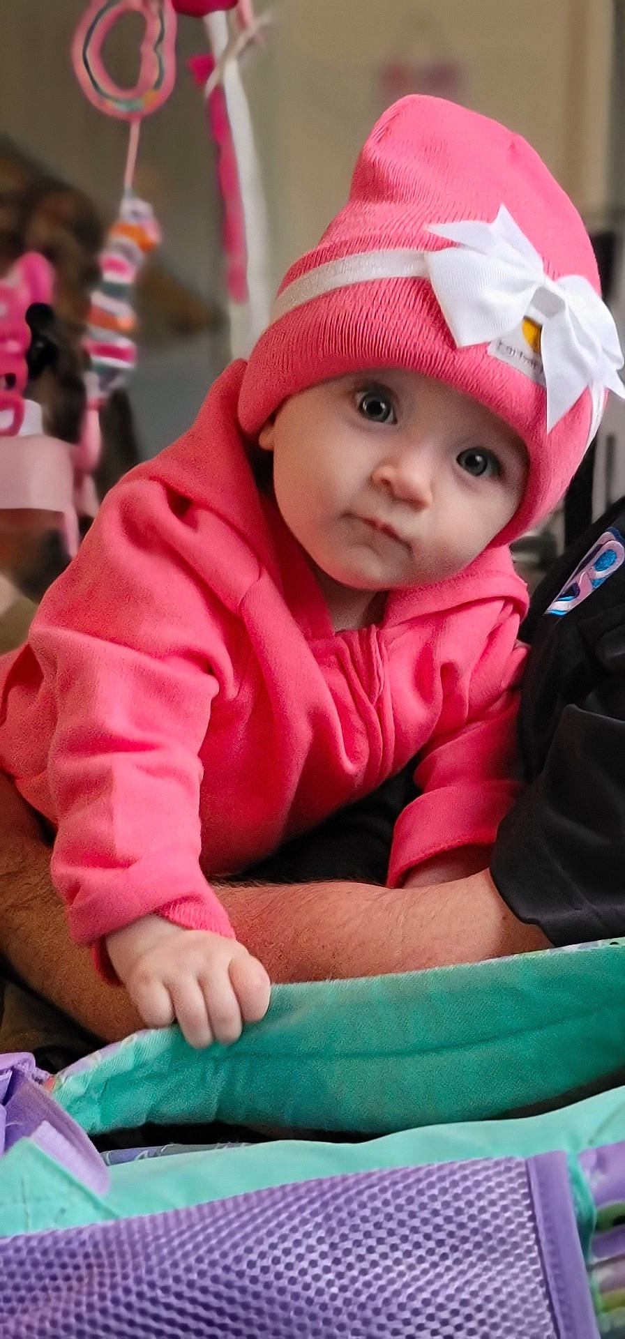 Abigail is registered to the contest to win money with this photo: baby, beanie, bodypart, bonnet, cap, clothing, face, finger, fleece, hand, hat, head, hood, hoodie, knitwear, person, photography, portrait, sweater, sweatshirt