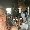 Björn a rejoint le concours — aidez-le/la à gagner de superbes lots ! back_seat, car, collar, doberman, dog, face, interior, leash, outdoor, passenger, paws, pet, portrait, rottweiler, selfie, smiling, standing, travel, vehicle, woman