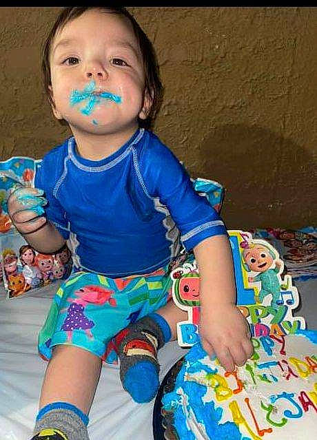 Alejandro joined the competition — help win amazing prizes! arm, azure, baby, baby_toddler_clothing, blue, cheek, child, cool, electric_blue, eye, fun, hand, happy, head, iris, person, skin, sleeve, t_shirt, toddler