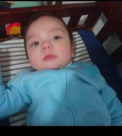 Alejandro is registered to the contest to win money with this photo: baby, baby_products, baby_safety, baby_toddler_clothing, cheek, cloud, comfort, eyebrow, eyelash, hair, happy, infant_bed, iris, lip, mouth, nose, person, sleeve, t_shirt, tints_and_shades