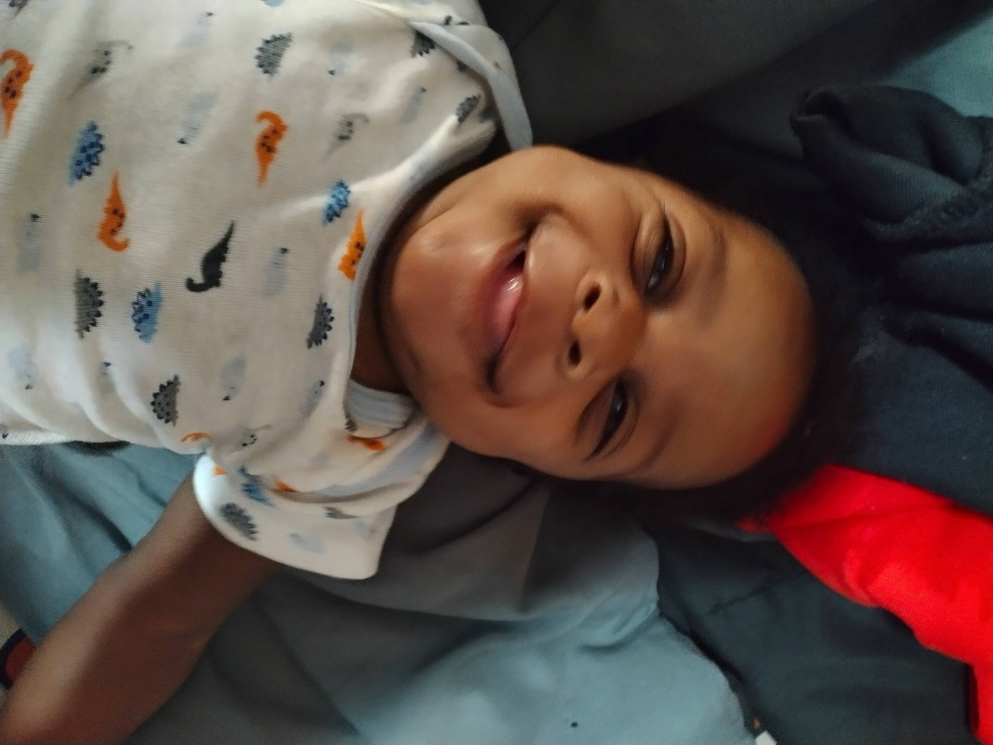 Eric Jr joined the competition — help win amazing prizes! baby, baby_toddler_clothing, cheek, child, chin, eye, face, facial_expression, fun, happy, headgear, human, joy, lip, mouth, nose, person, skin, sleeve, smile