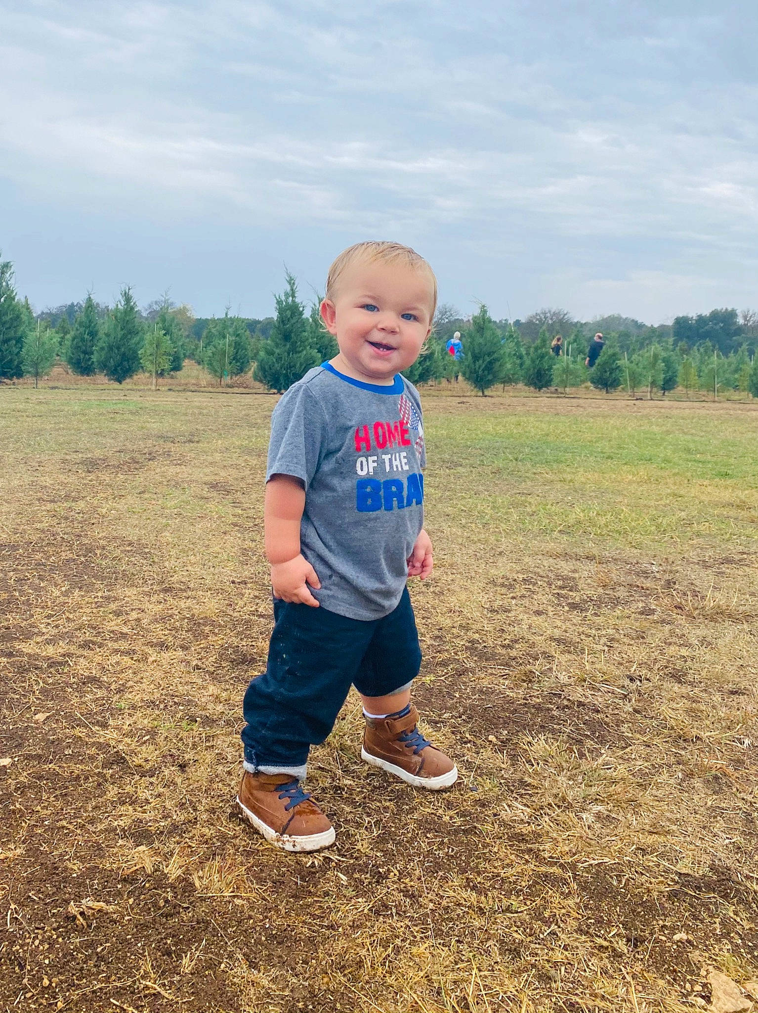Jameson joined the competition — help win amazing prizes! agriculture, baby_toddler_clothing, child, farm, field, grass_family, grassland, joy, land_lot, leg, people_in_nature, person, plain, rural_area, shoe, shorts, sneakers, soil, standing, summer