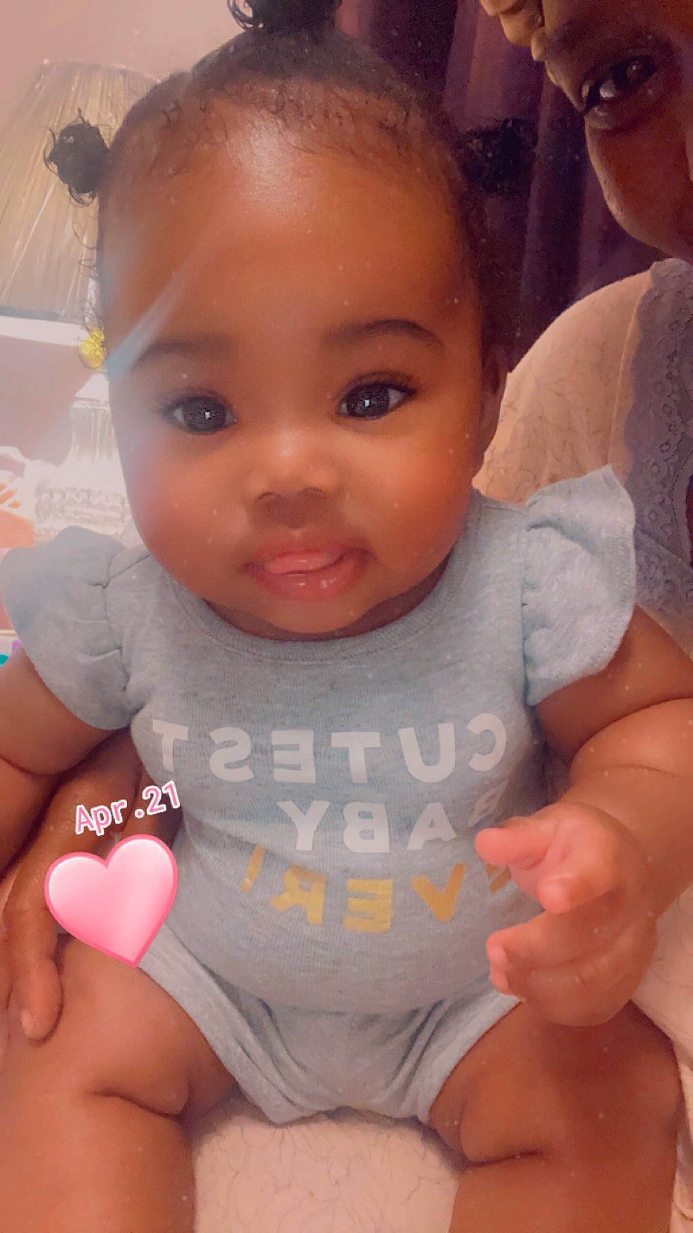 Lariah joined the competition — help win amazing prizes! arm, cheek, chin, eye, eyebrow, eyelash, facial_expression, forehead, hairstyle, head, joint, lip, mouth, muscle, nose, organ, person, product, shoulder, skin