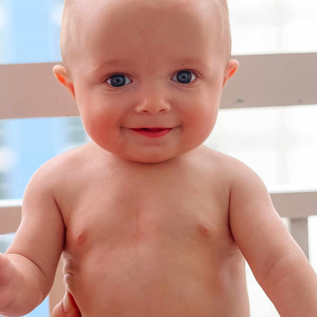 Asher joined the competition — help win amazing prizes! baby, back, bodypart, clothing, dress, eveningdress, face, finger, frown, hand, handrail, happy, head, mouth, newborn, person, photography, portrait, sad, smile