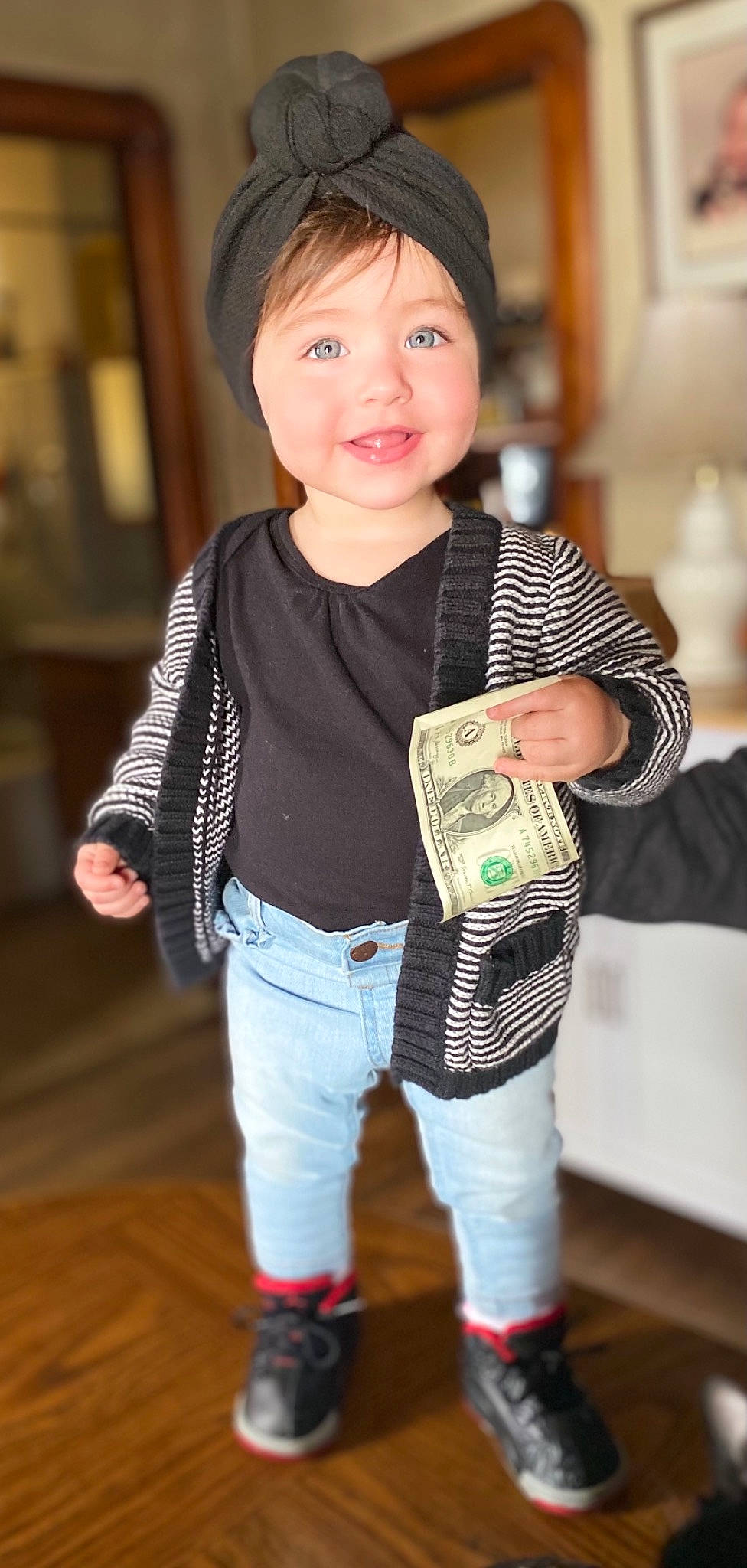 Everleigh Rose joined the competition — help win amazing prizes! baby_toddler_clothing, child, cool, face, fashion, fun, hairstyle, happy, head, iris, joint, people, person, skin, sleeve, smile, standing, street_fashion, t_shirt, toddler