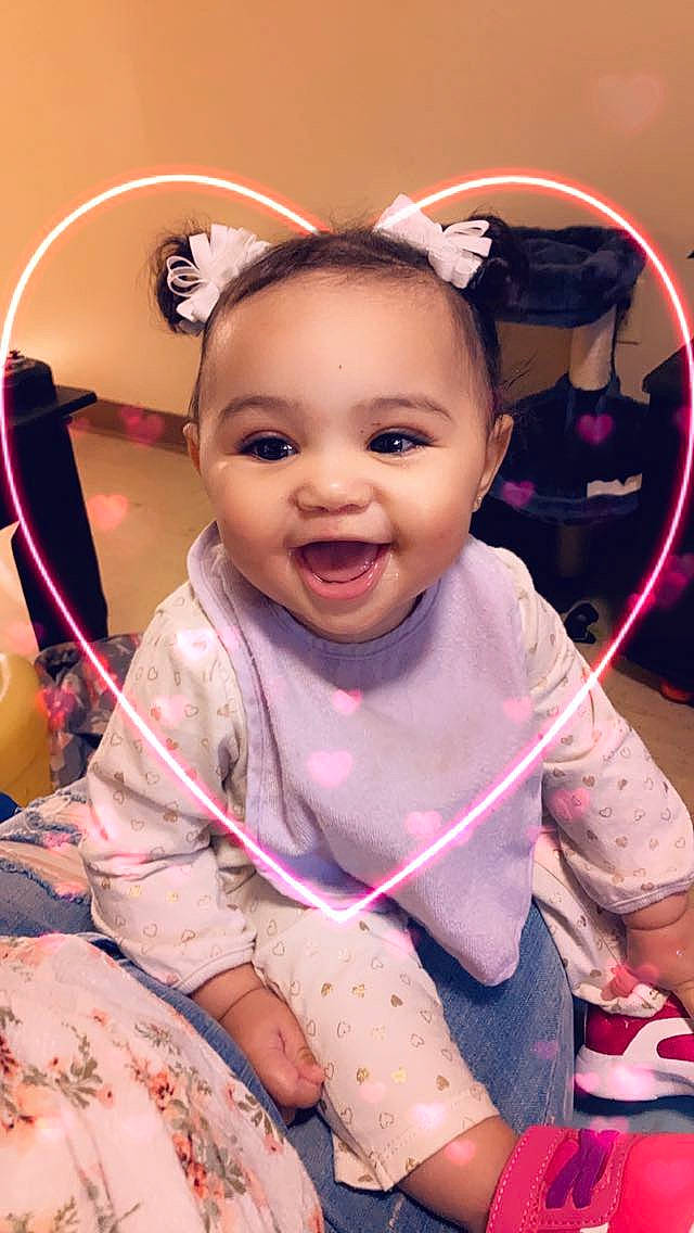 Octavia joined the competition — help win amazing prizes! baby, cheek, chin, cool, ear, eye, eyelash, face, facial_expression, fun, hairstyle, happy, iris, lip, mouth, person, pink, product, skin, smile