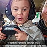 child, headset, gaming_controller, indoor, ceiling_fan, person, adult, smile, playful, technology, clothing, game, fun, expression, cozy, home, family, casual, young, interaction