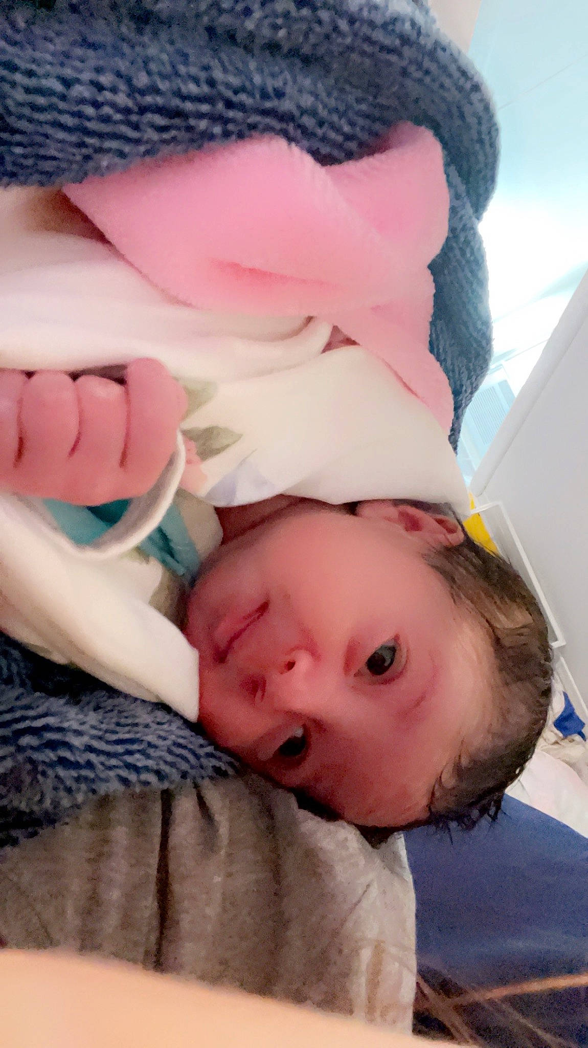 Harmony joined the competition — help win amazing prizes! baby, baby_toddler_clothing, cap, cheek, child, comfort, eyebrow, eyelash, fashion_accessory, fur, gesture, happy, linens, lip, magenta, nose, pattern, person, pink, skin