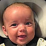Cassidy is registered to the contest to win money with this photo: baby, babywear, car_seat, cheeks, child, closeup, clothing, cute, expression, eyes, face, happiness, head, infant, portrait, safety, seatbelt, skin, smiling, young