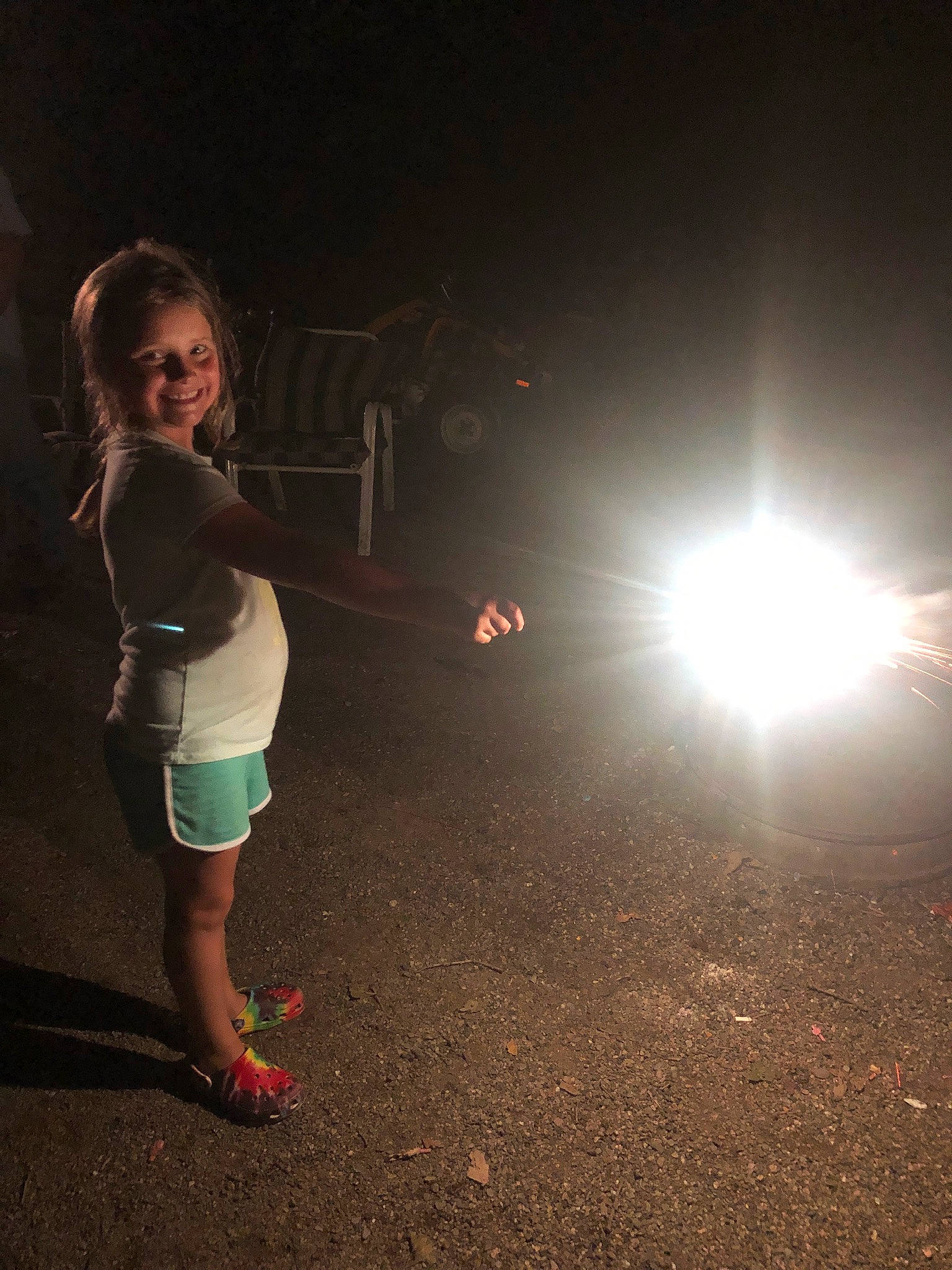 Lilyana is registered to the contest to win money with this photo: backlighting, flash_photography, joy, lens_flare, light, night, person, photography, shadow, sky, standing, sunlight