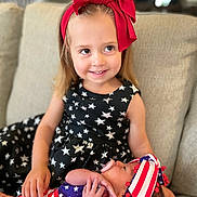 Sophie joined the competition — help win amazing prizes! accessories, baby, child, clothing, couch, cushion, dress, face, female, flag, furniture, girl, head, headband, homedecor, newborn, people, person, photography, portrait
