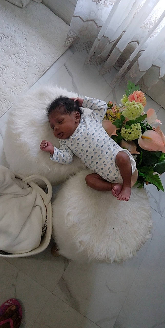 Saïf participe au concours pour gagner de l'argent avec cette photo : artificial_flower, baby, baby_toddler_clothing, bouquet, child, comfort, cut_flowers, dress, flooring, flower, flower_arranging, headgear, linens, person, petal, pink, plant, rose, rose_family, textile