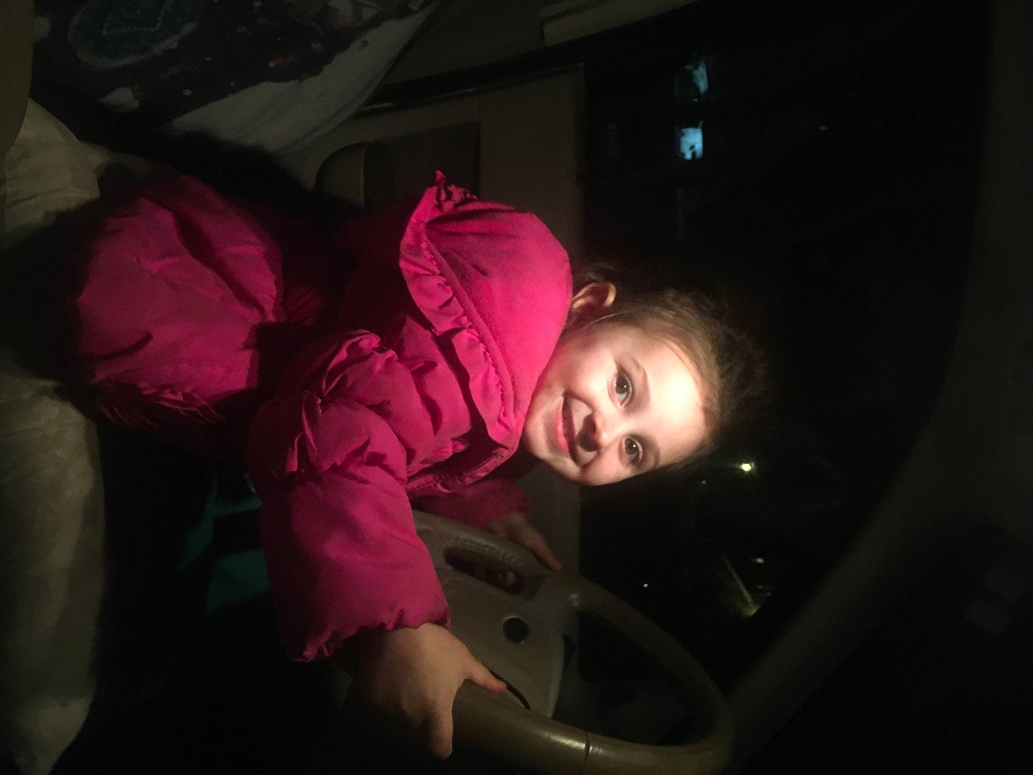 Judith joined the competition — help win amazing prizes! automotive_lighting, baby, child, darkness, event, flash_photography, fun, joy, magenta, midnight, person, personal_protective_equipment, plant, purple, sky, smile, space, toddler, tree, violet