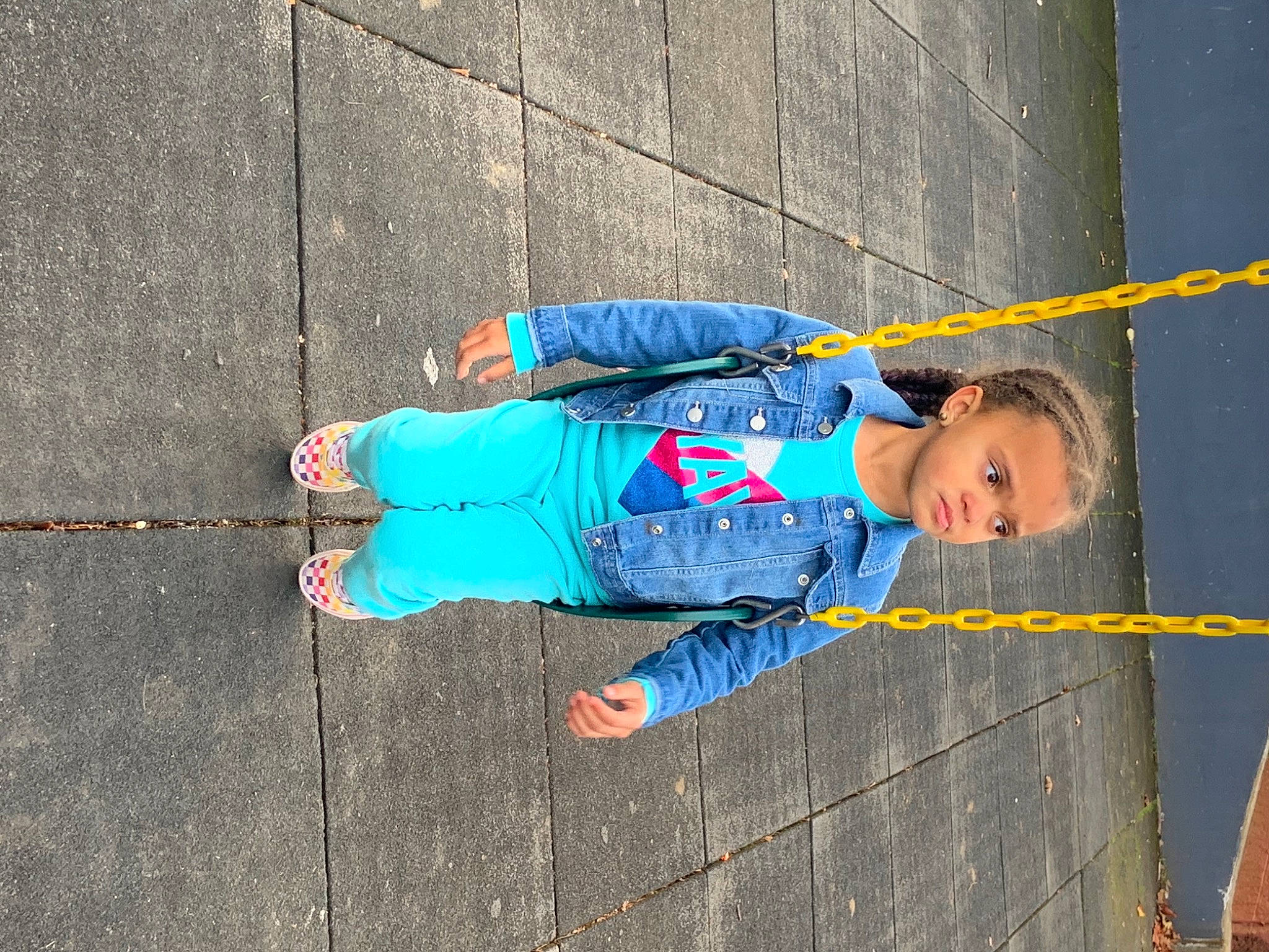 Myasia is registered to the contest to win money with this photo: asphalt, azure, baby_toddler_clothing, child, city, concrete, denim, electric_blue, flooring, fun, grass, leisure, person, play, recreation, road_surface, sidewalk, sitting, tints_and_shades, toddler