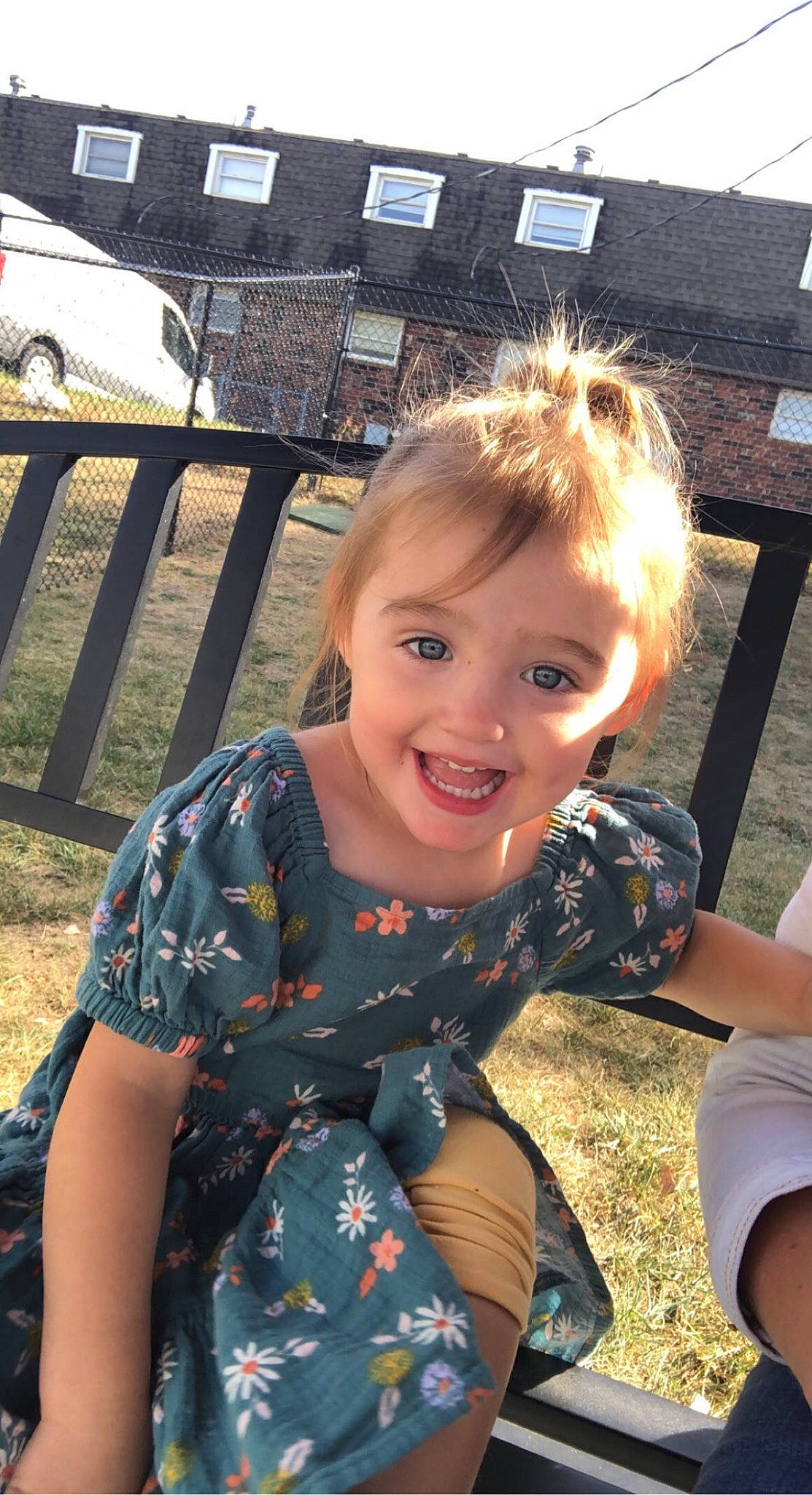 Paisley joined the competition — help win amazing prizes! blond, brown_hair, child, fun, grass, happy, iris, joy, leisure, pattern, person, plant, recreation, sitting, skin, smile, soil, spring, summer, toddler