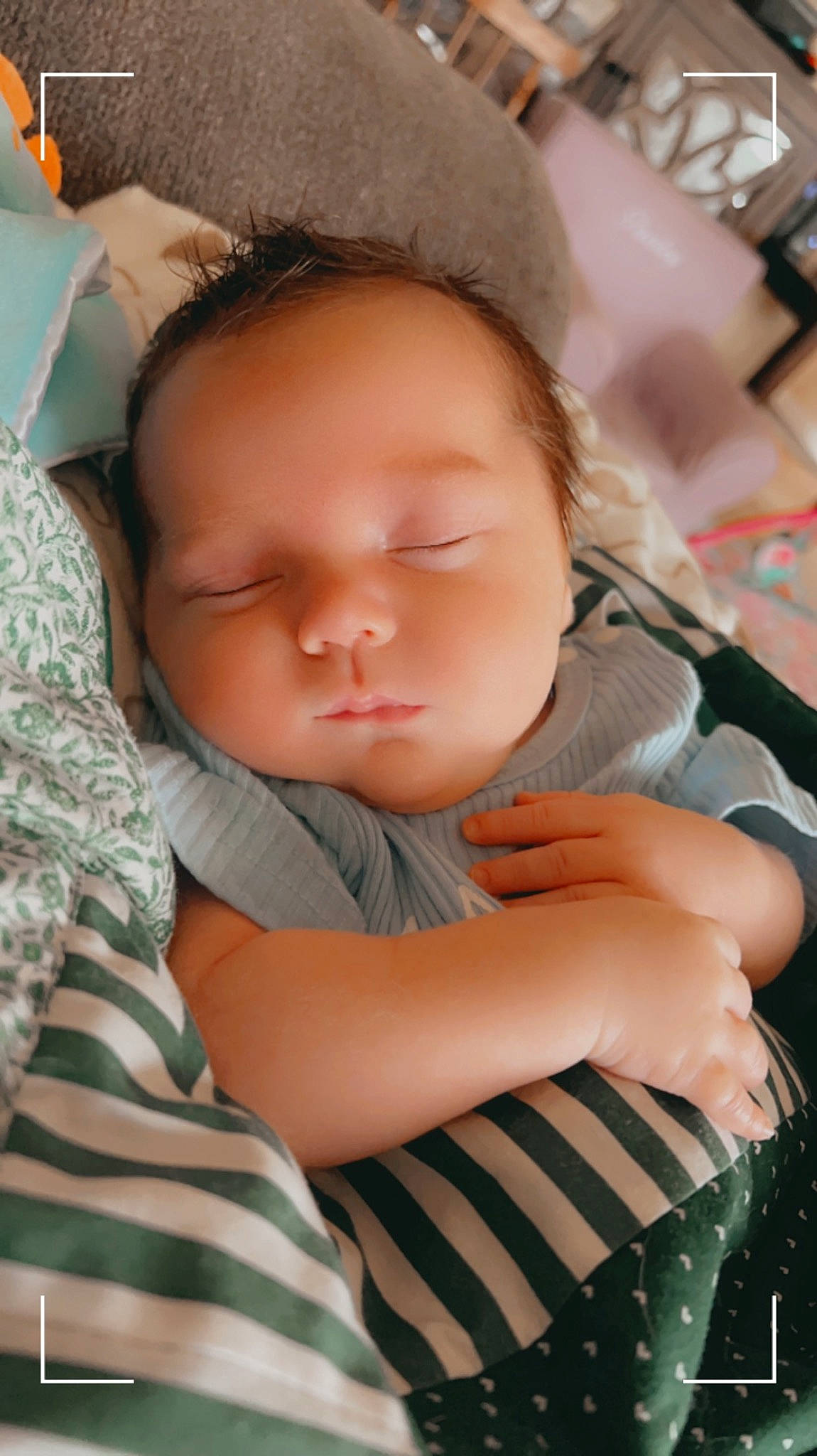 Briggs is registered to the contest to win money with this photo: baby, baby_sleeping, baby_toddler_clothing, bedtime, cheek, child, comfort, eye, eyelash, facial_expression, finger, grass, lip, mammal, mouth, nose, person, sitting, skin, sleeve