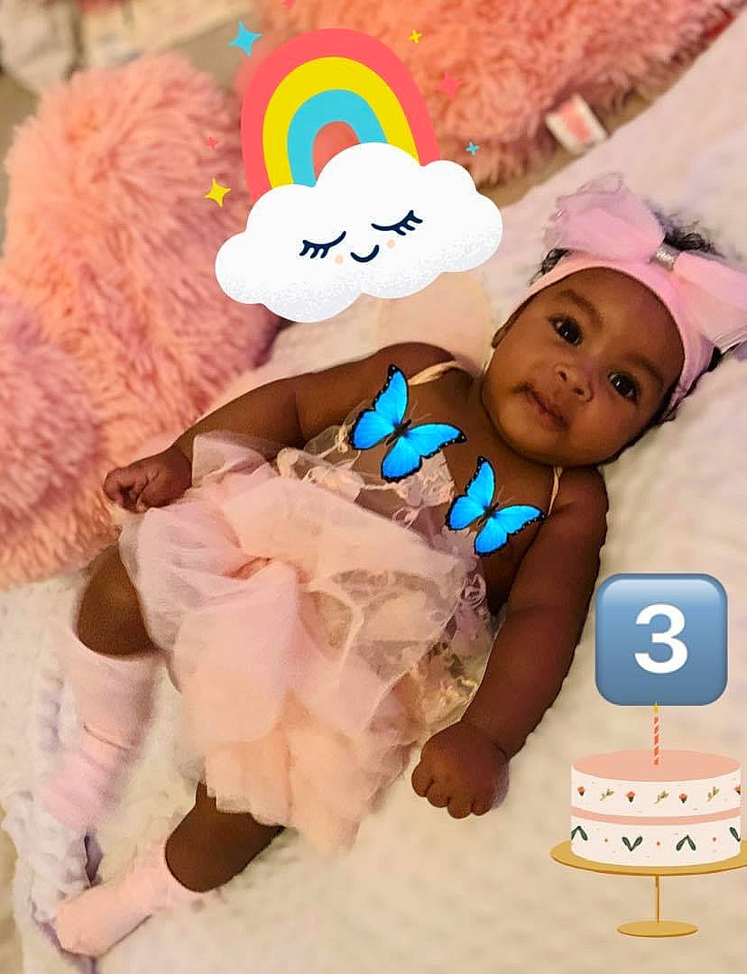 Chelsea is registered to the contest to win money with this photo: baby, child, headwear, person, pink, plush, stuffed_toy, teddy_bear, textile, toddler, toy