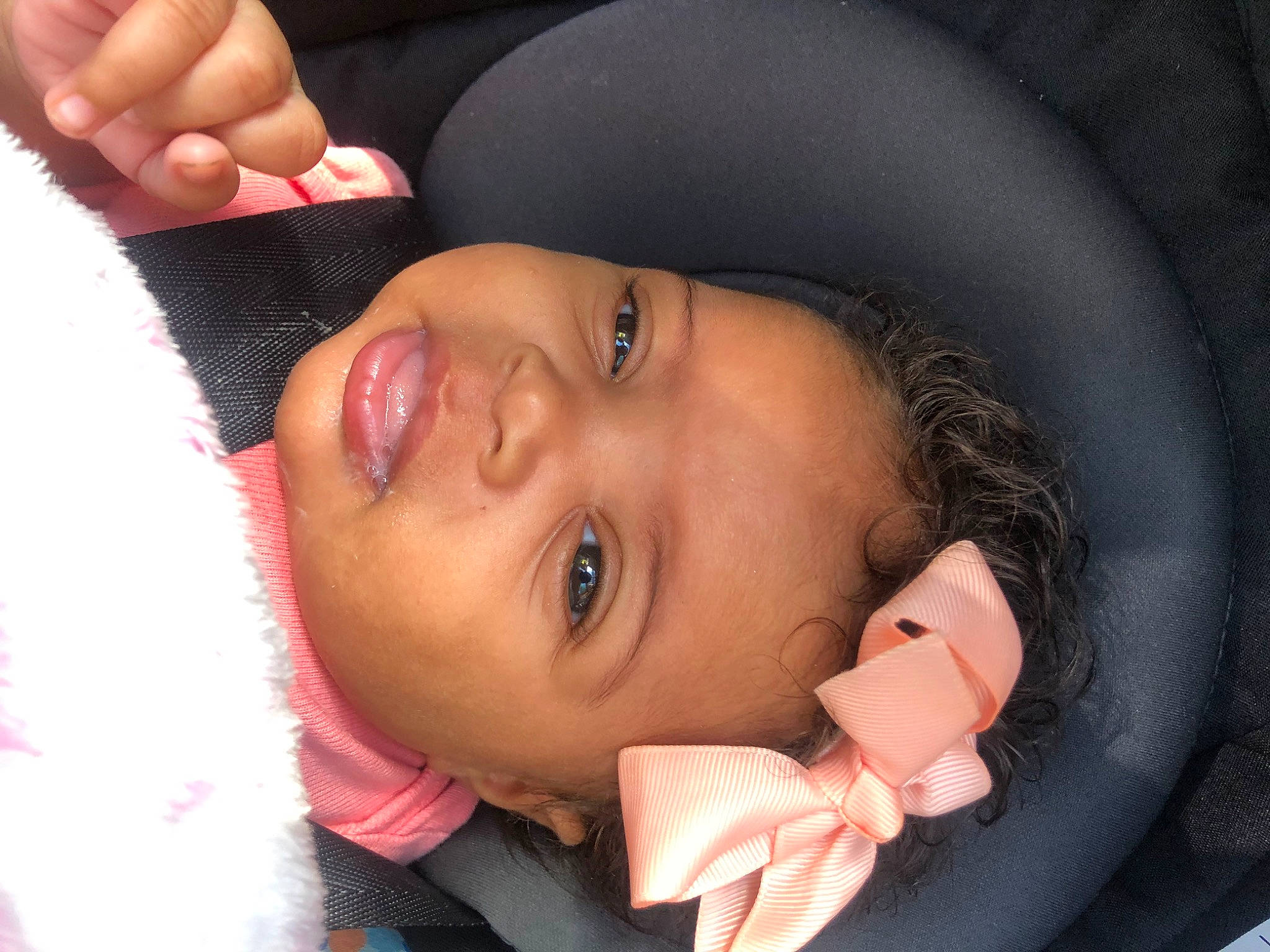 Naja joined the competition — help win amazing prizes! baby, cheek, chin, ear, eye, eyebrow, eyelash, face, gesture, hair, happy, headwear, human_body, iris, lip, mouth, neck, nose, person, pink