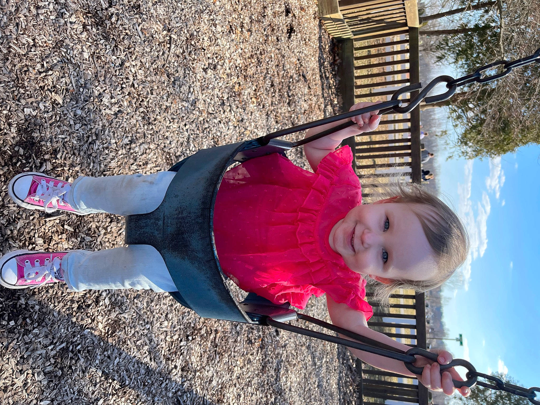 Gracelynn joined the competition — help win amazing prizes! beauty, carmine, cloud, electric_blue, fun, happy, human_leg, joy, leisure, magenta, pattern, people_in_nature, person, pink, red, sky, smile, street_fashion, thigh, toddler