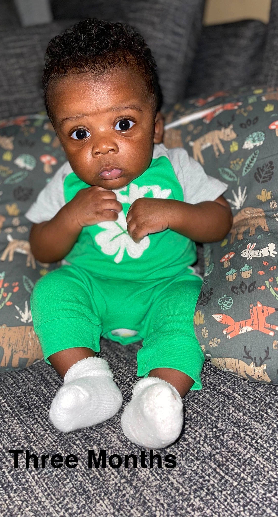 Dash is registered to the contest to win money with this photo: adaptation, baby, baby_toddler_clothing, beauty, black, cheek, child, face, finger, flash_photography, flooring, grass, hand, happy, human, person, skin, sleeve, smile, toddler