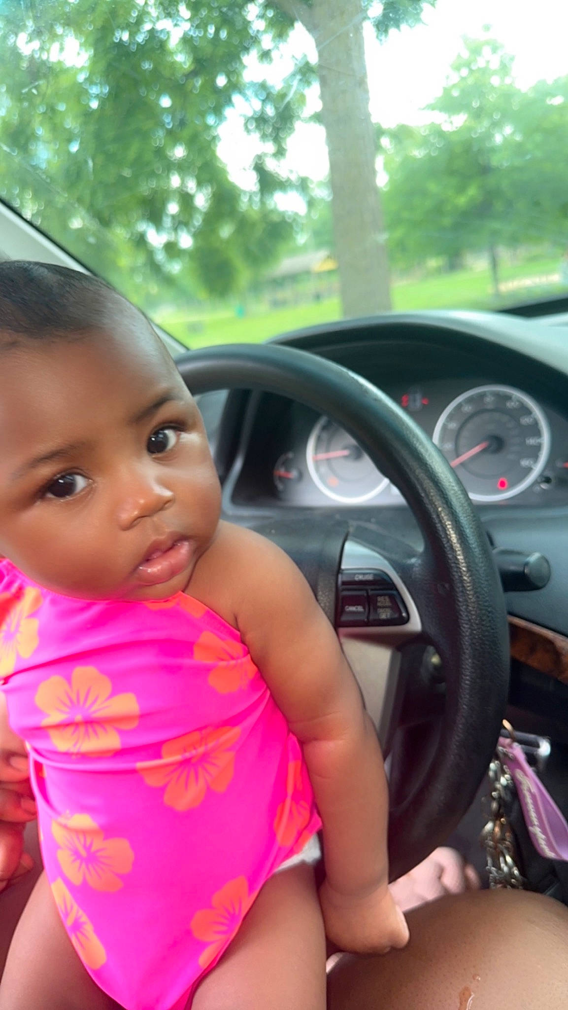 Dazlyn joined the competition — help win amazing prizes! auto_part, automotive_design, automotive_mirror, automotive_wheel_system, baby_toddler_clothing, car, car_seat, family_car, gauge, happy, leisure, motor_vehicle, person, personal_luxury_car, speedometer, steering_part, steering_wheel, tachometer, toddler, vehicle