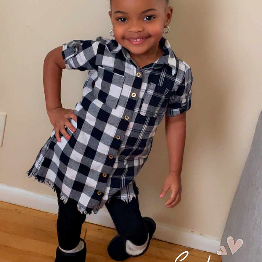 Aria Lipsey joined the competition — help win amazing prizes! bodypart, child, clothing, dress, face, female, finger, footwear, girl, hand, happy, hardwood, head, pants, person, photography, portrait, shirt, shoe, wood